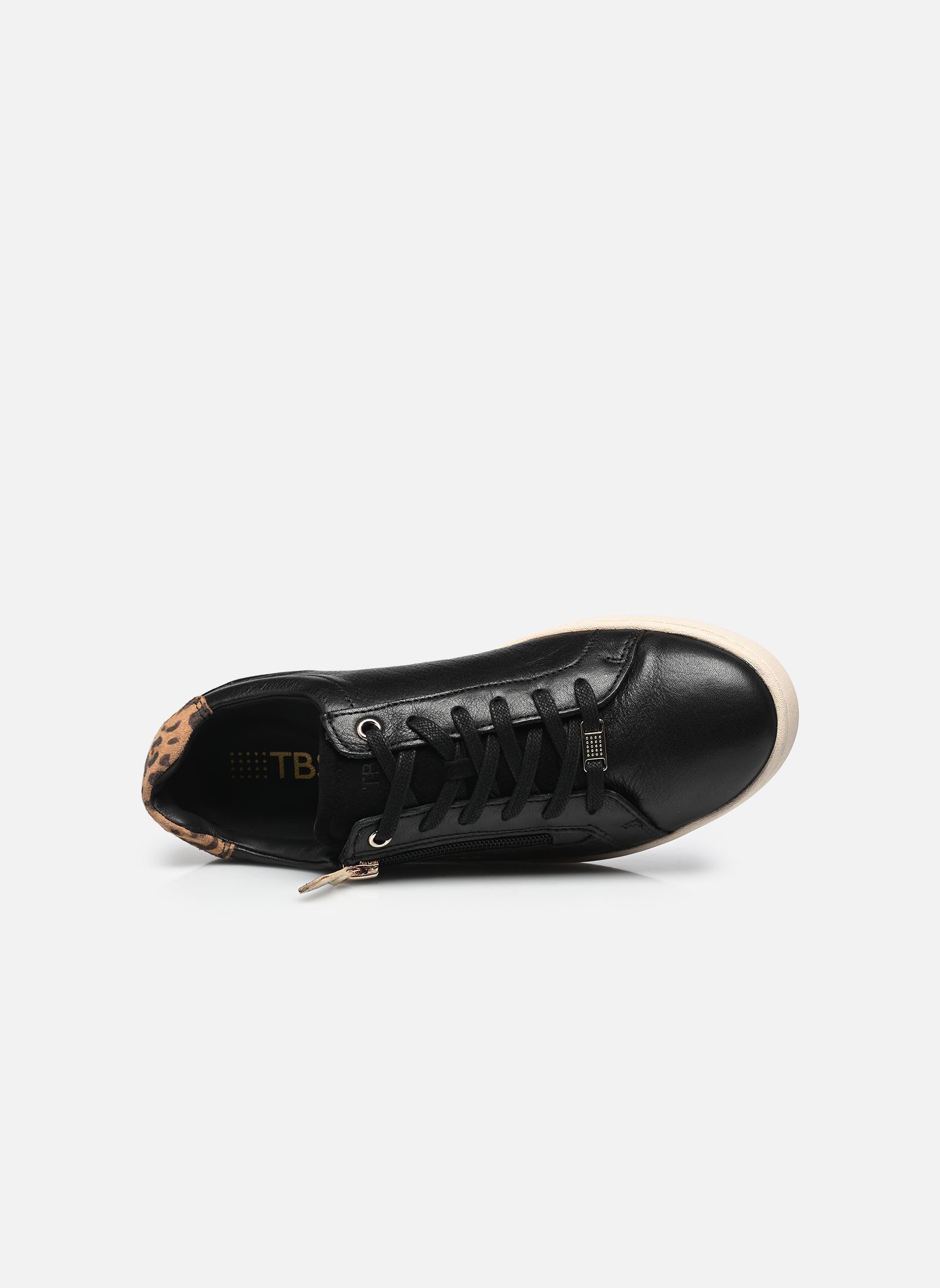 Sneakers VINISIA dames zwart TBS Sneakers VINISIA dames zwart NOIR + LEOPARD