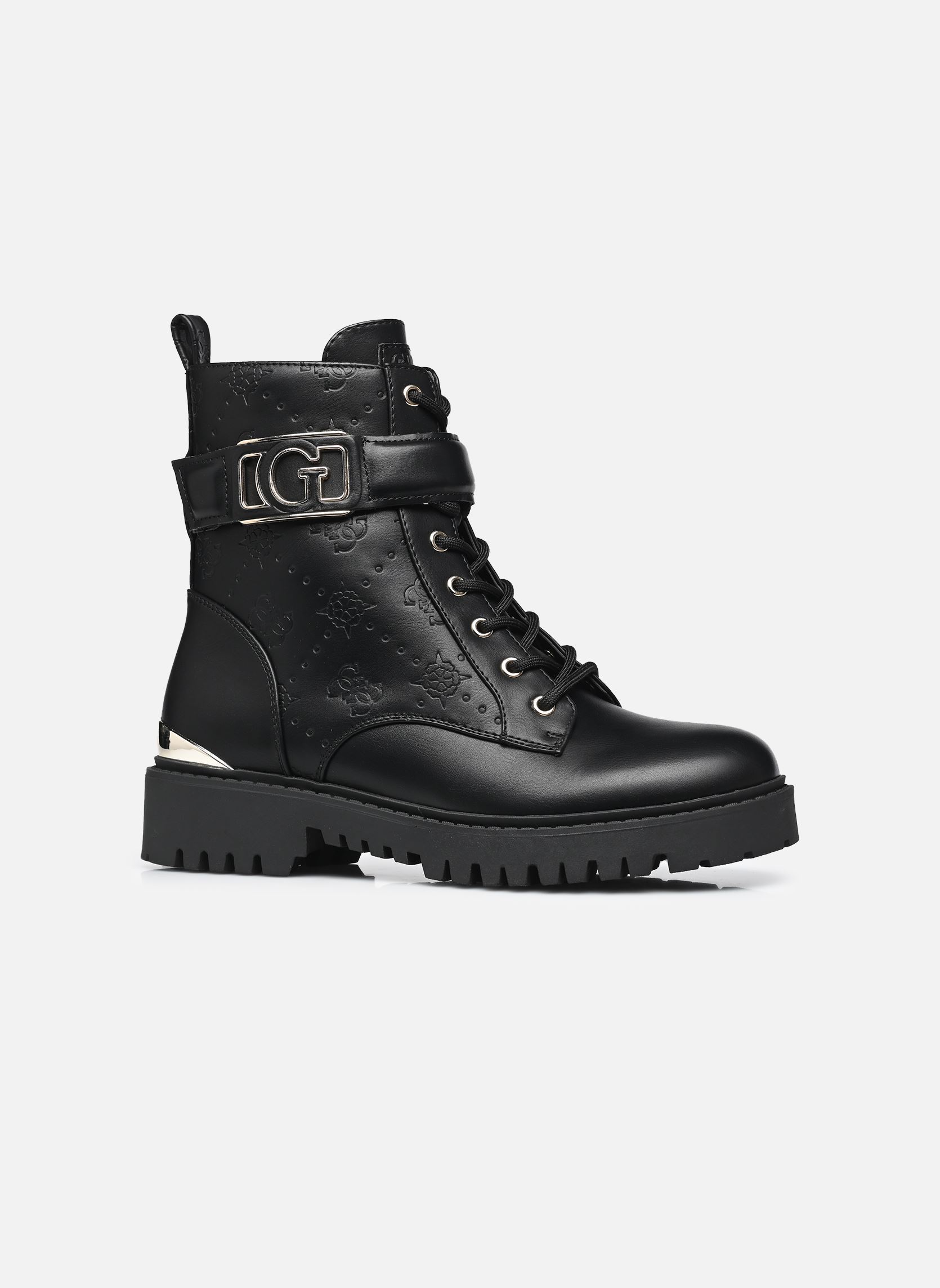 Bottines à lacets ORANDA femme noir Guess Bottines à lacets ORANDA femme noir Black