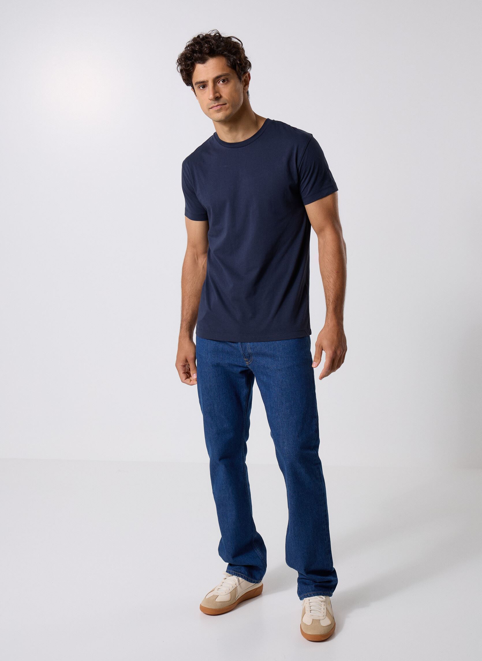 Tee-shirts manches courtes Kronos O-N Ss 273 homme bleu Samsoe Samsoe Tee-shirts manches courtes Kronos O-N Ss 273 homme bleu Total Eclipse