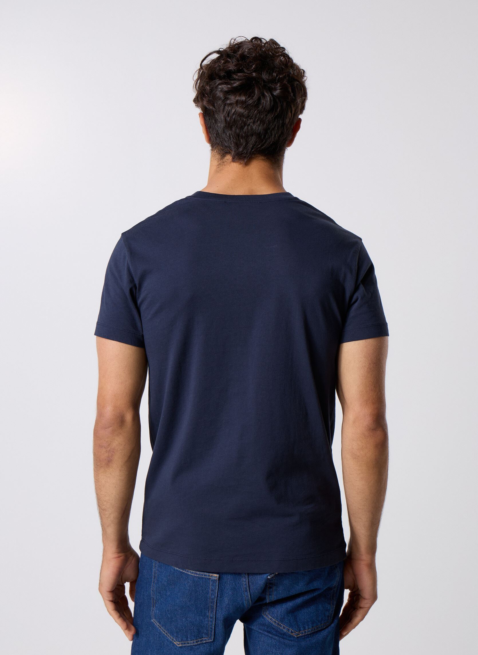 Tee-shirts manches courtes Kronos O-N Ss 273 homme bleu Samsoe Samsoe Tee-shirts manches courtes Kronos O-N Ss 273 homme bleu Total Eclipse