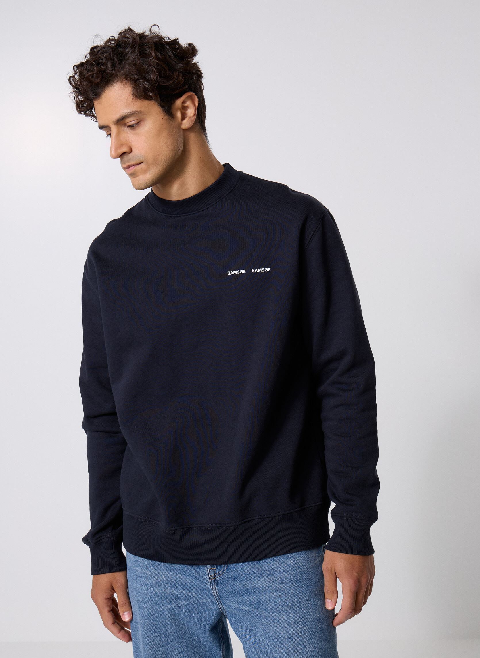 Sweats Norsbro Crew Neck 11720 homme bleu Samsoe Samsoe Sweats Norsbro Crew Neck 11720 homme bleu Sky captain