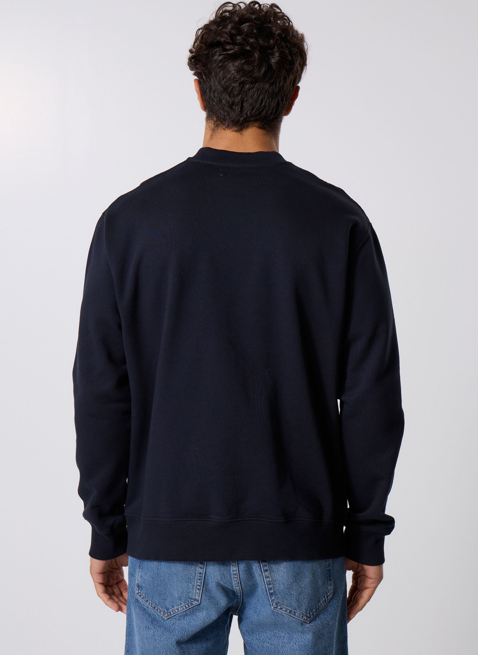 Sweats Norsbro Crew Neck 11720 homme bleu Samsoe Samsoe Sweats Norsbro Crew Neck 11720 homme bleu Sky captain