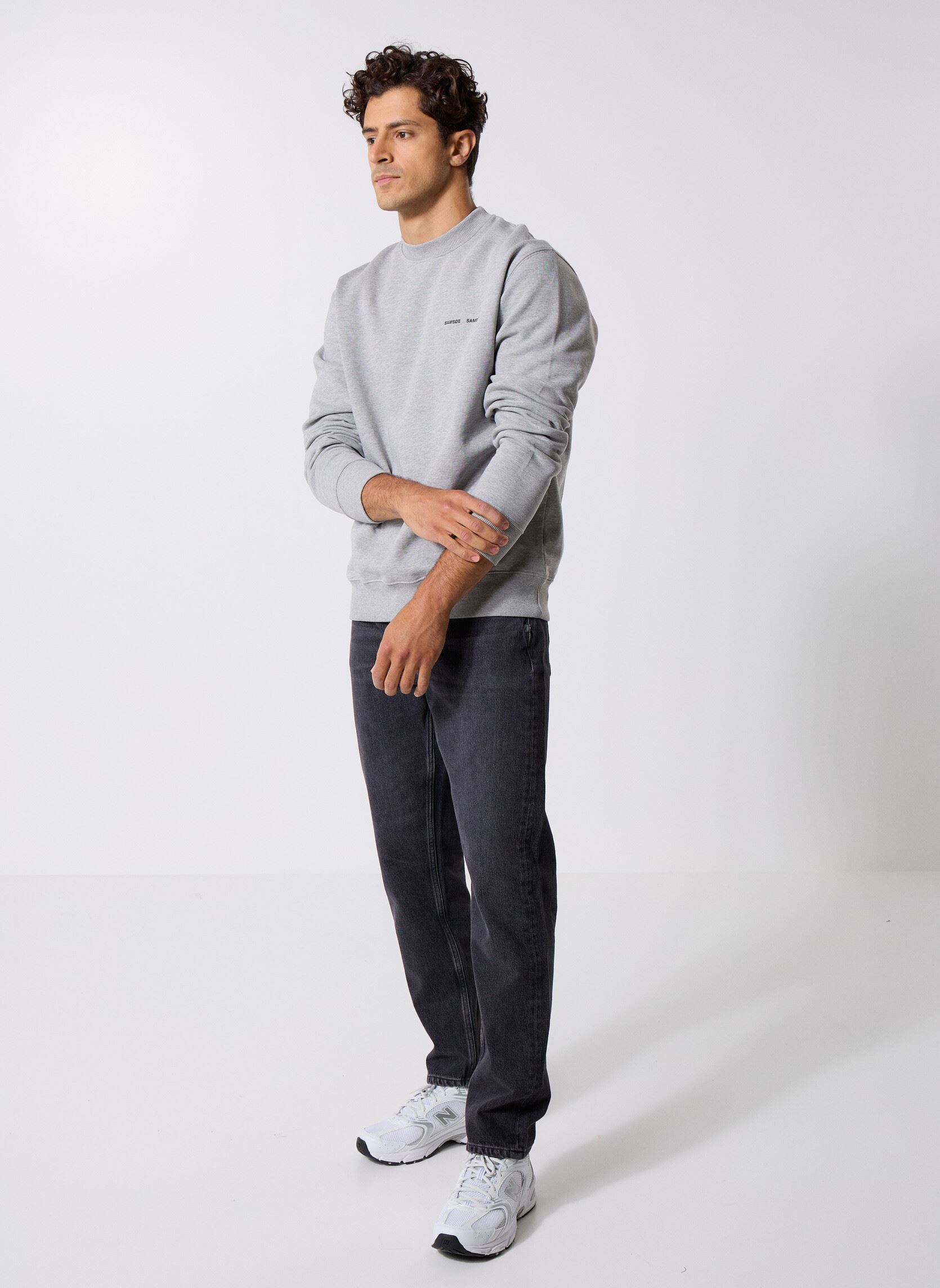 Sweats Norsbro Crew Neck 11727 homme gris Samsoe Samsoe Sweats Norsbro Crew Neck 11727 homme gris GREY MEL.