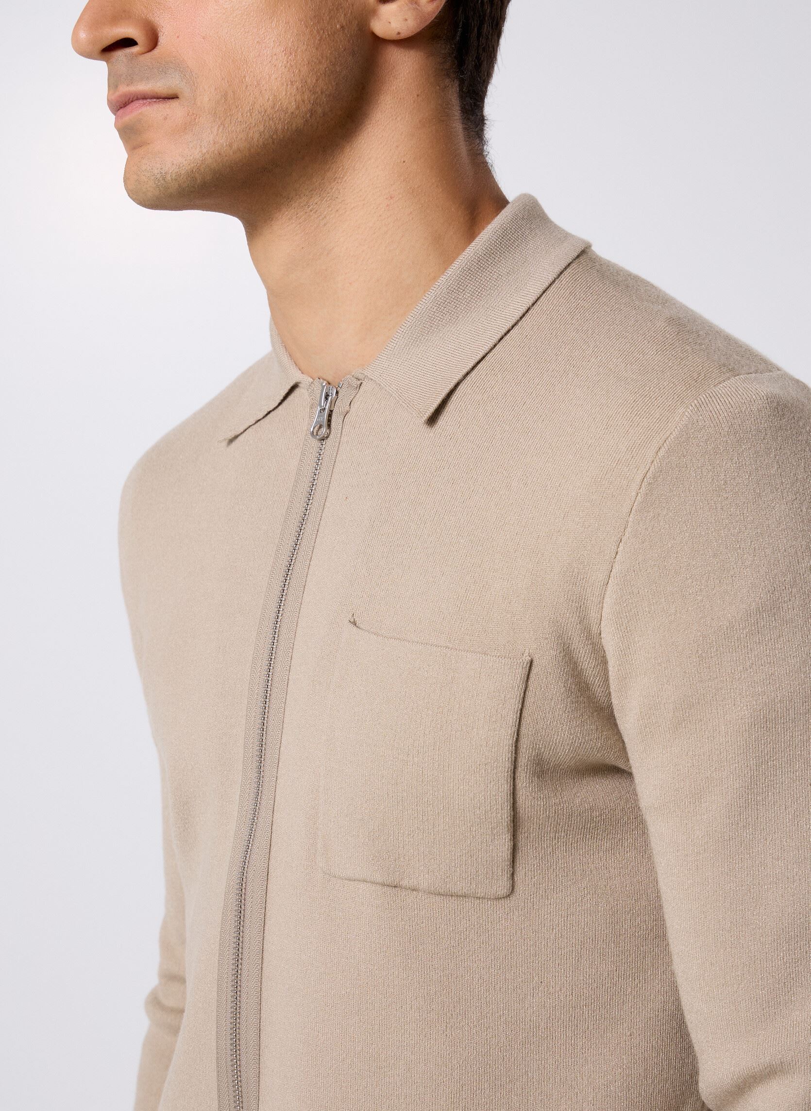 Gilets Guna X Zip 10490 homme beige Samsoe Samsoe Gilets Guna X Zip 10490 homme beige PURE CASHMERE