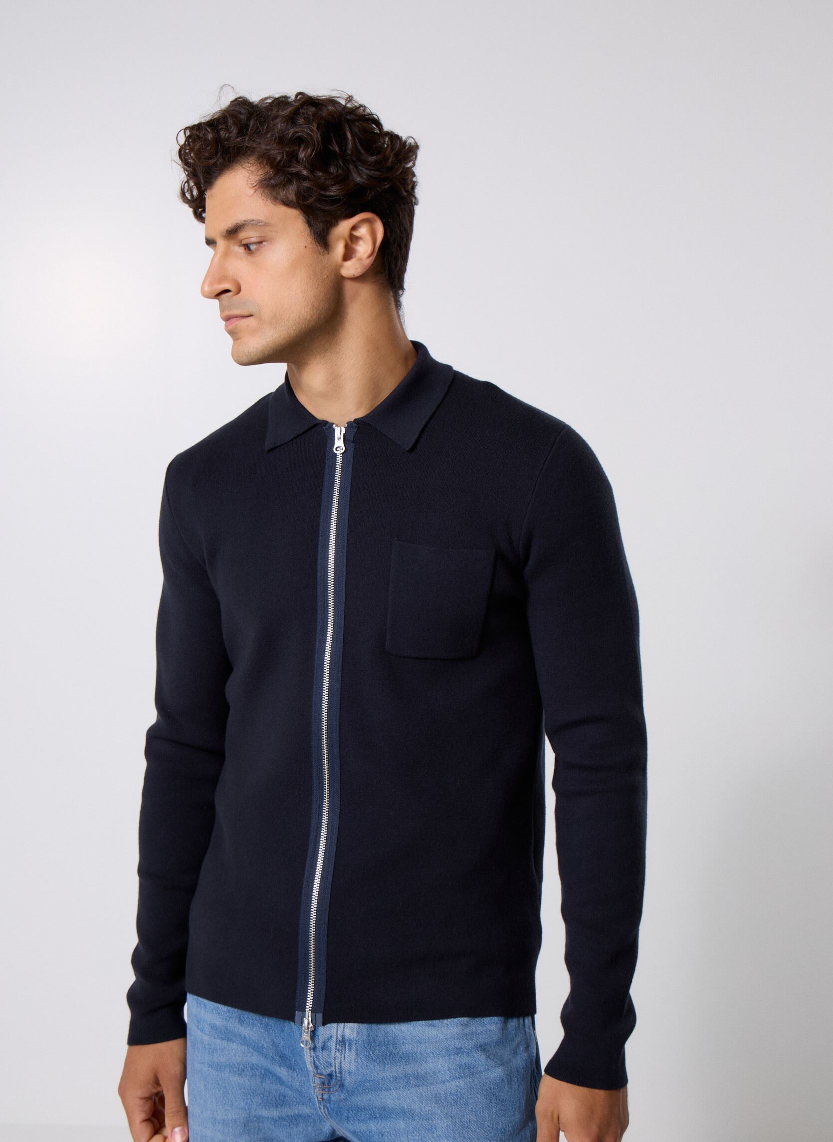 Gilets Guna X Zip 10490 homme bleu Samsoe Samsoe Gilets Guna X Zip 10490 homme bleu SKY CAPTAIN