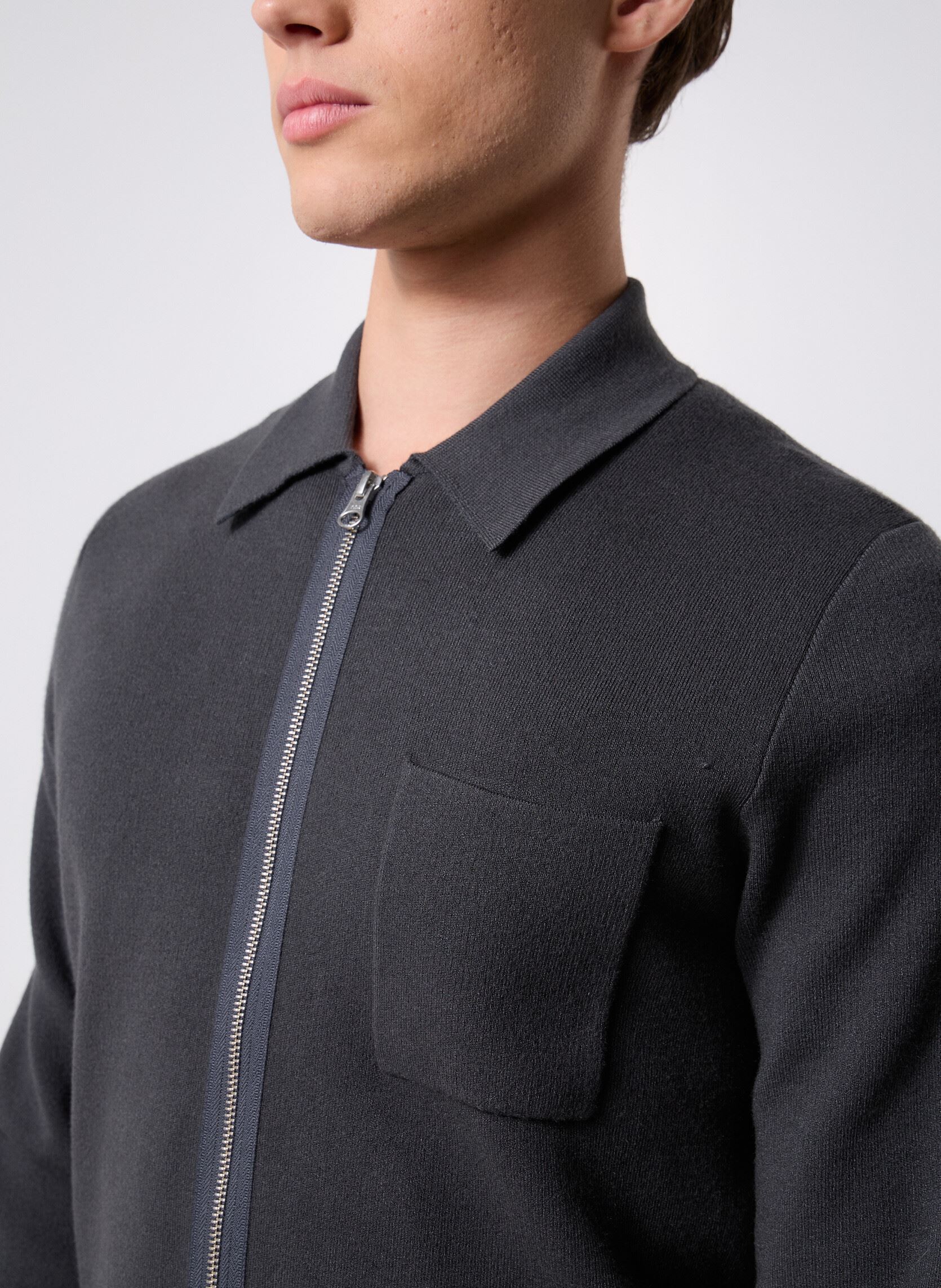 Vesten Guna X Zip 10490 heren zwart Samsoe Samsoe Vesten Guna X Zip 10490 heren zwart Black Oyster