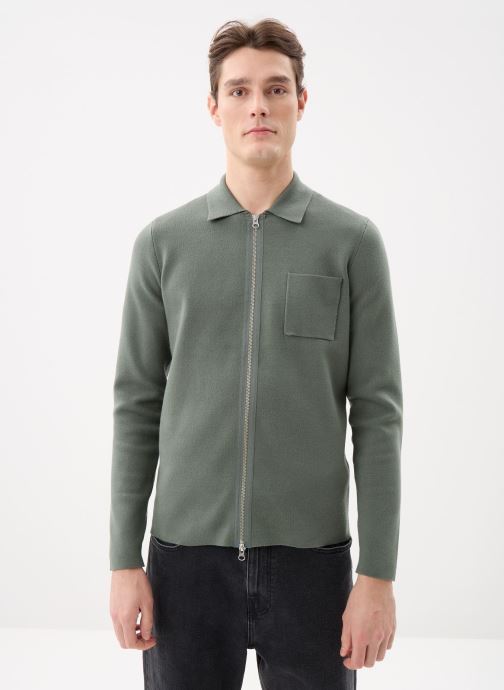 Samsoe Samsoe Vesten Guna X Zip 10490 heren grijs