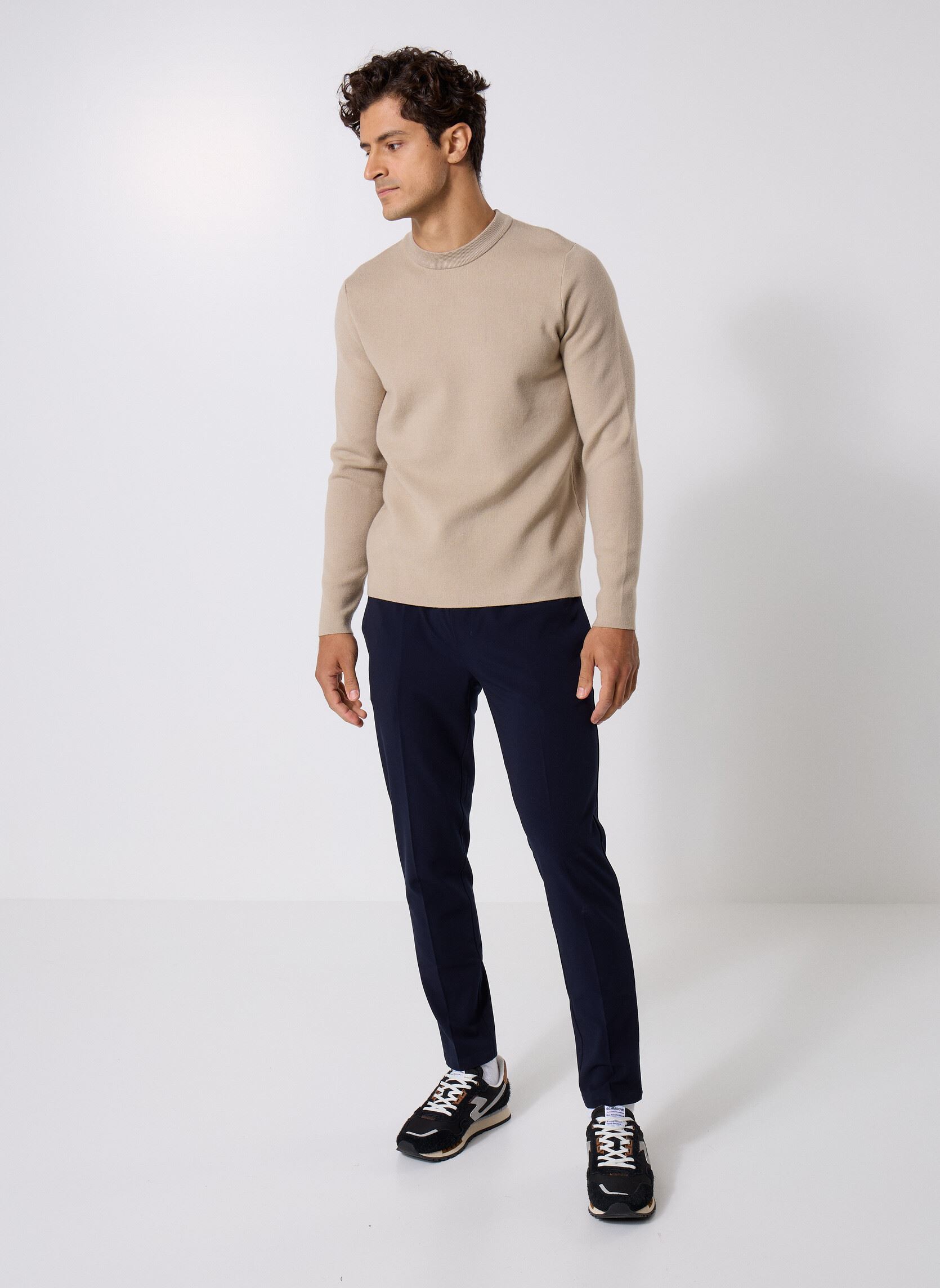 Pulls Gunan Crew Neck 10490 homme beige Samsoe Samsoe Pulls Gunan Crew Neck 10490 homme beige PURE CASHMERE