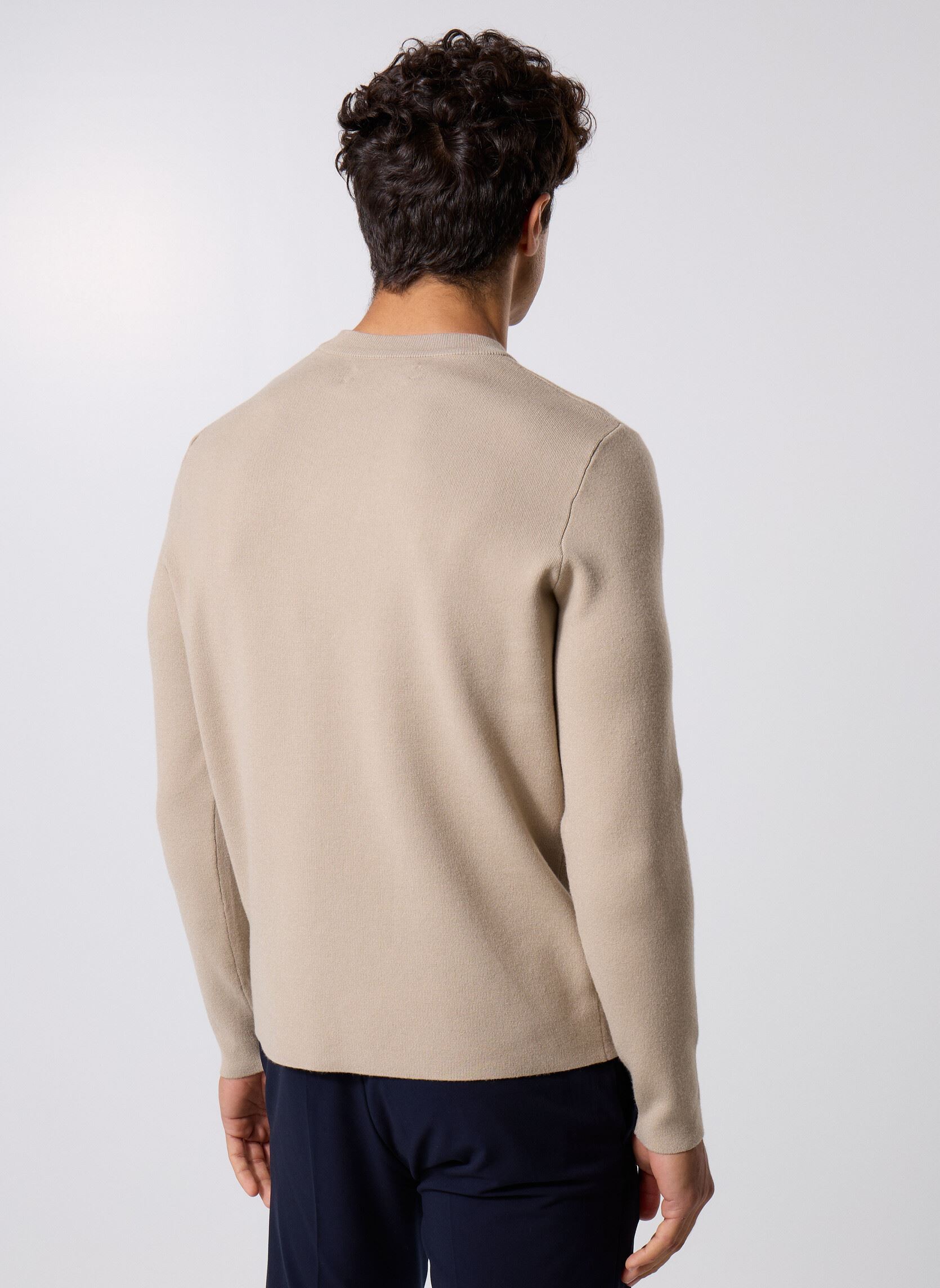 Pulls Gunan Crew Neck 10490 homme beige Samsoe Samsoe Pulls Gunan Crew Neck 10490 homme beige PURE CASHMERE