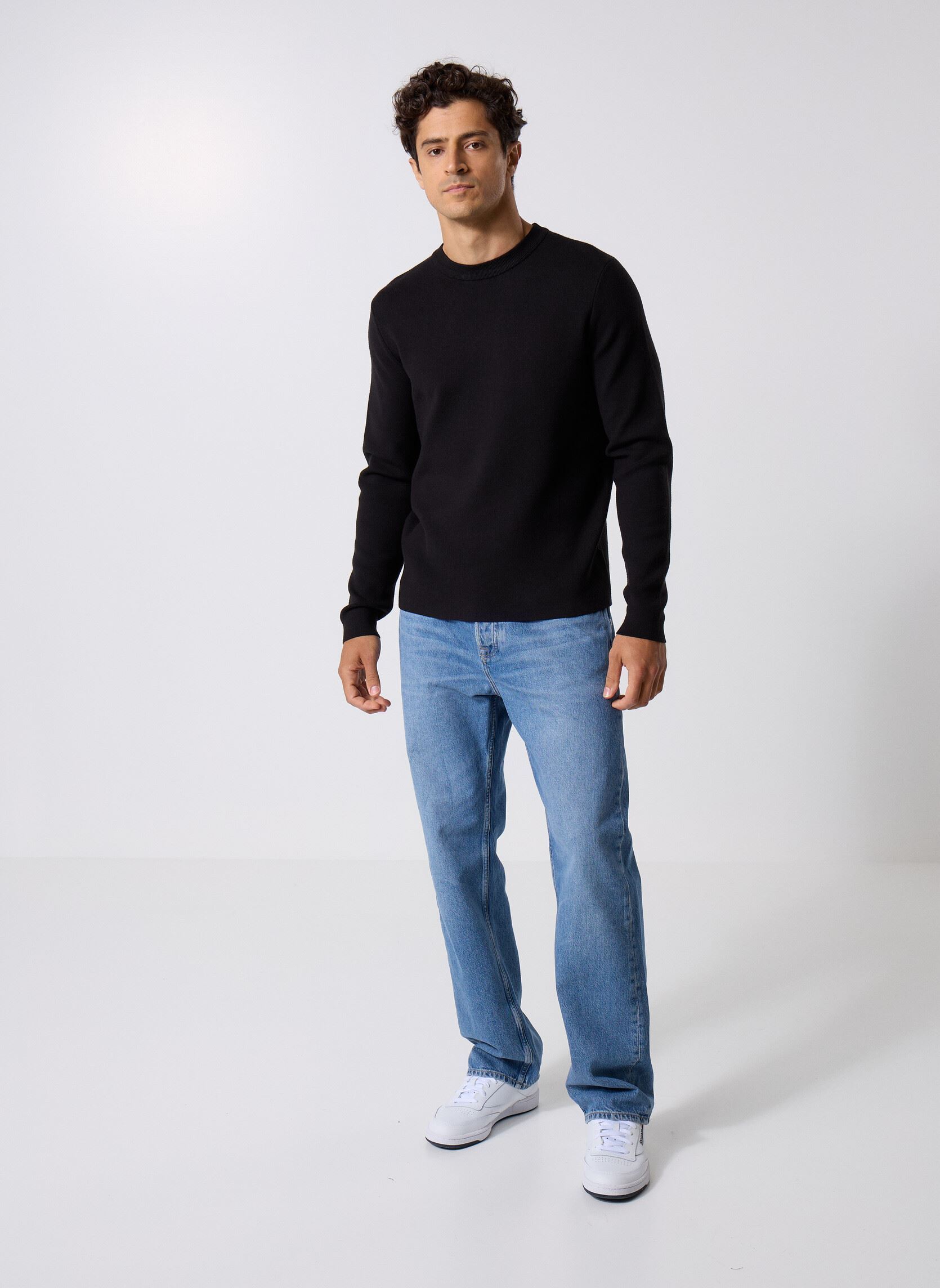 Pulls Gunan Crew Neck 10490 homme noir Samsoe Samsoe Pulls Gunan Crew Neck 10490 homme noir BLACK