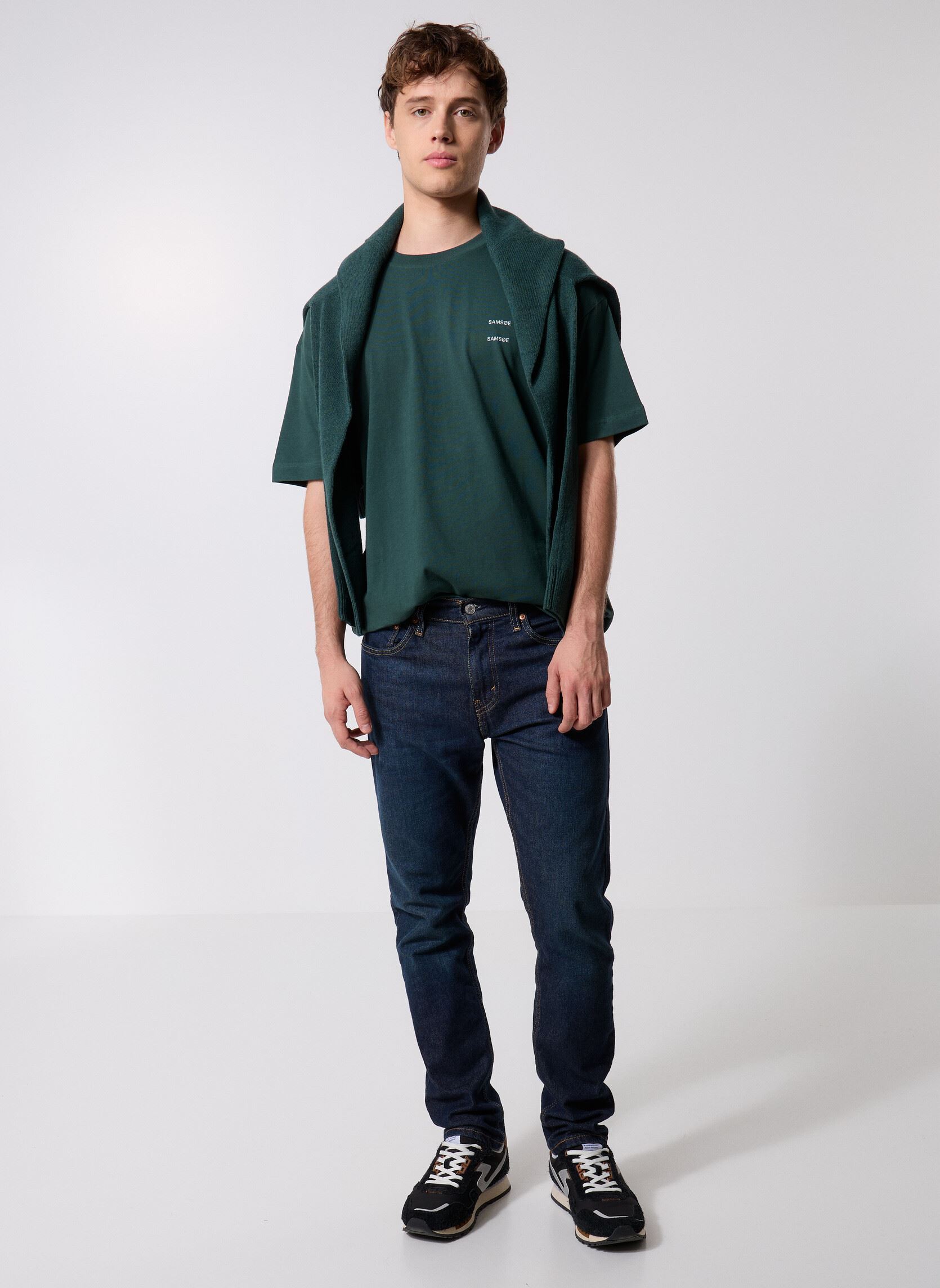 Kurzarm-T-Shirts Joel T-Shirt 11415 herren grün Samsoe Samsoe Kurzarm-T-Shirts Joel T-Shirt 11415 herren grün Green Gables