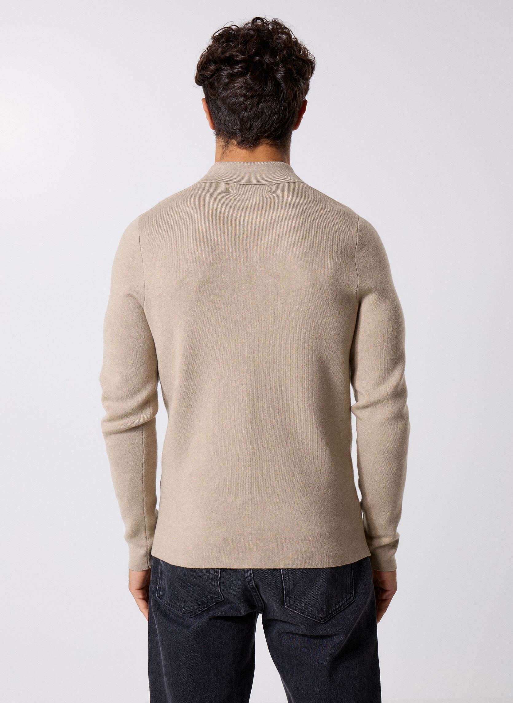 Polos manches courtes Guna Half Zip 10490 homme beige Samsoe Samsoe Polos manches courtes Guna Half Zip 10490 homme beige Pure Cashmere