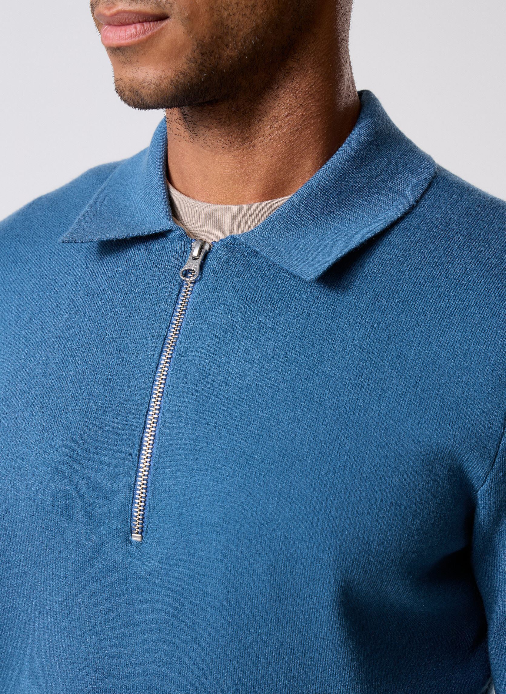 Polos manches courtes Guna Half Zip 10490 homme bleu Samsoe Samsoe Polos manches courtes Guna Half Zip 10490 homme bleu Stellar