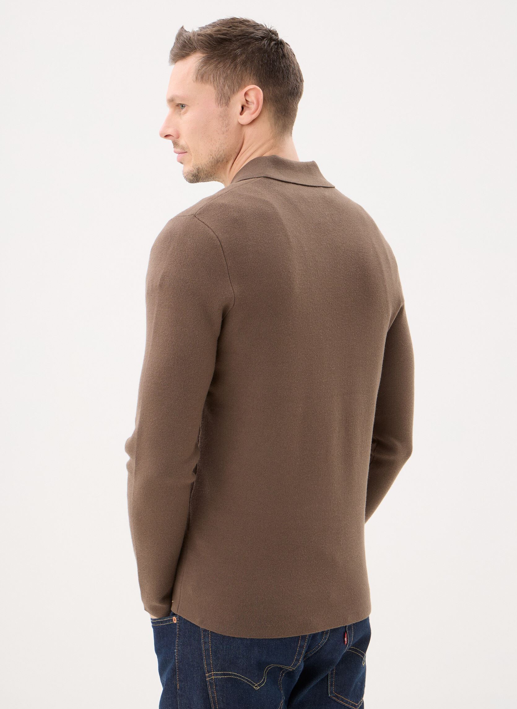 Kurzarm-Poloshirts Guna Half Zip 10490 herren braun Samsoe Samsoe Kurzarm-Poloshirts Guna Half Zip 10490 herren braun Canteen