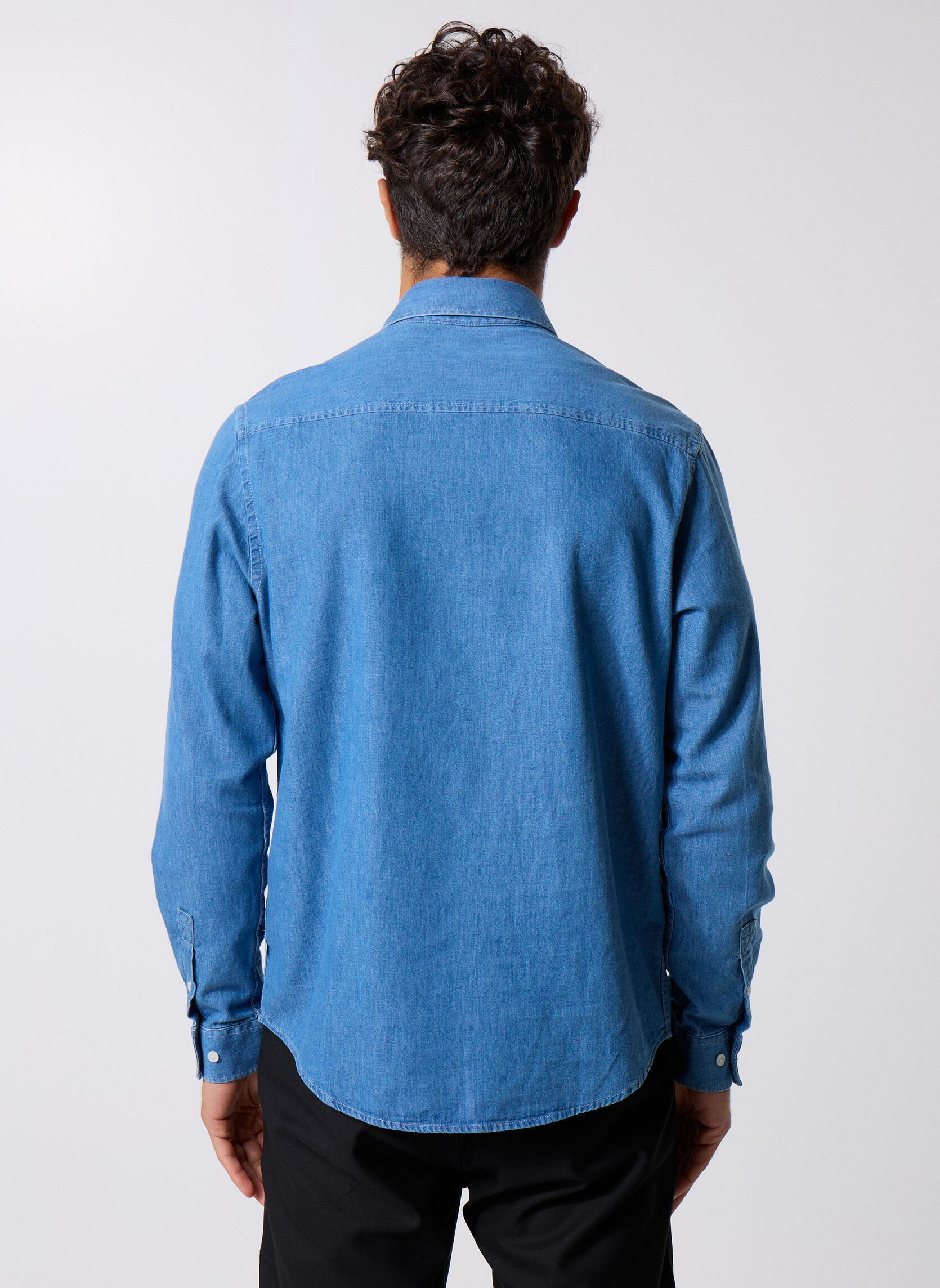 Chemises Saryan P Shirt 15248 homme bleu Samsoe Samsoe Chemises Saryan P Shirt 15248 homme bleu Light Chambray