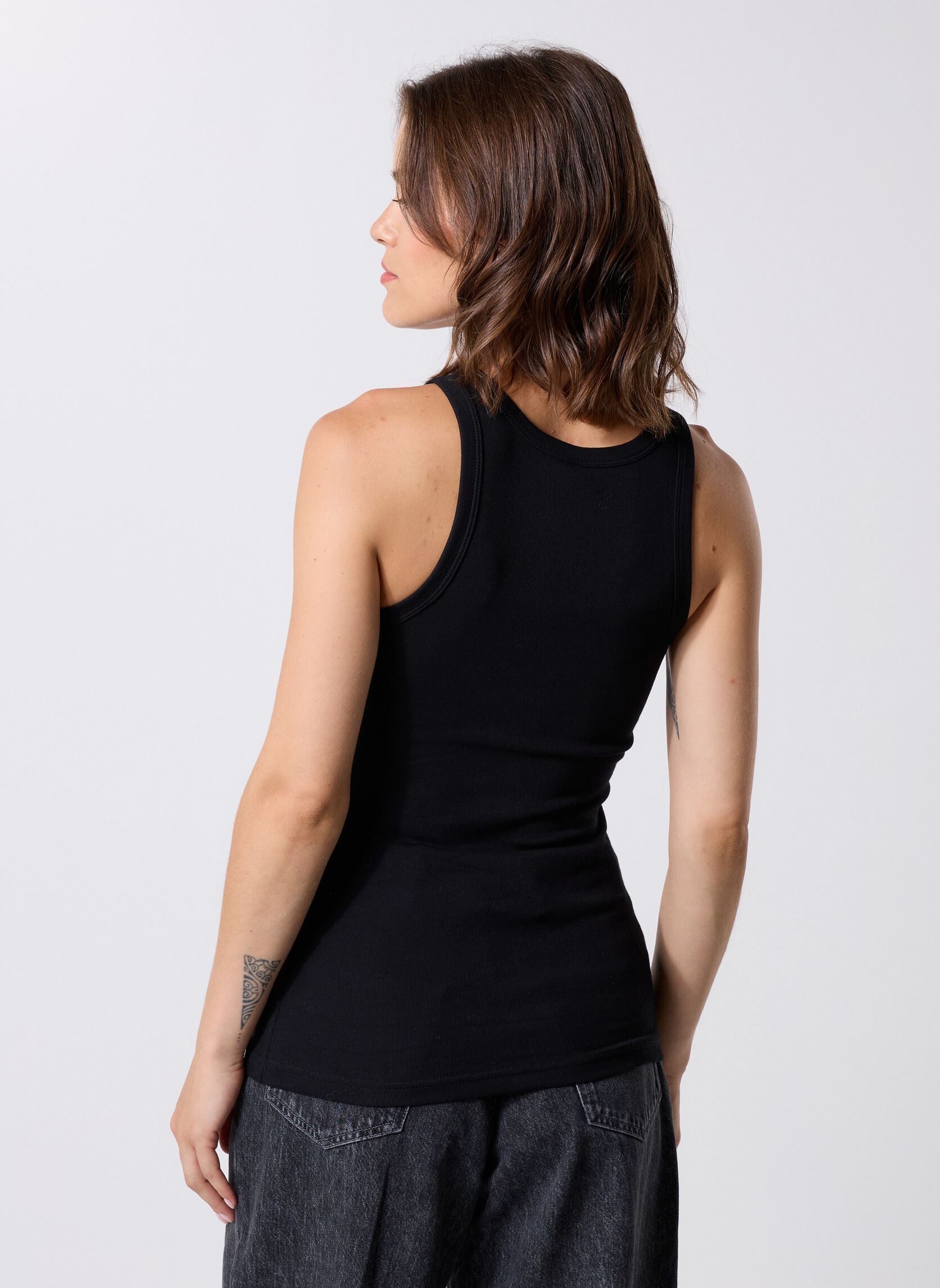 Camisetas sin mangas Alexo Tank 7542 mujer negro Samsoe Samsoe Camisetas sin mangas Alexo Tank 7542 mujer negro Black
