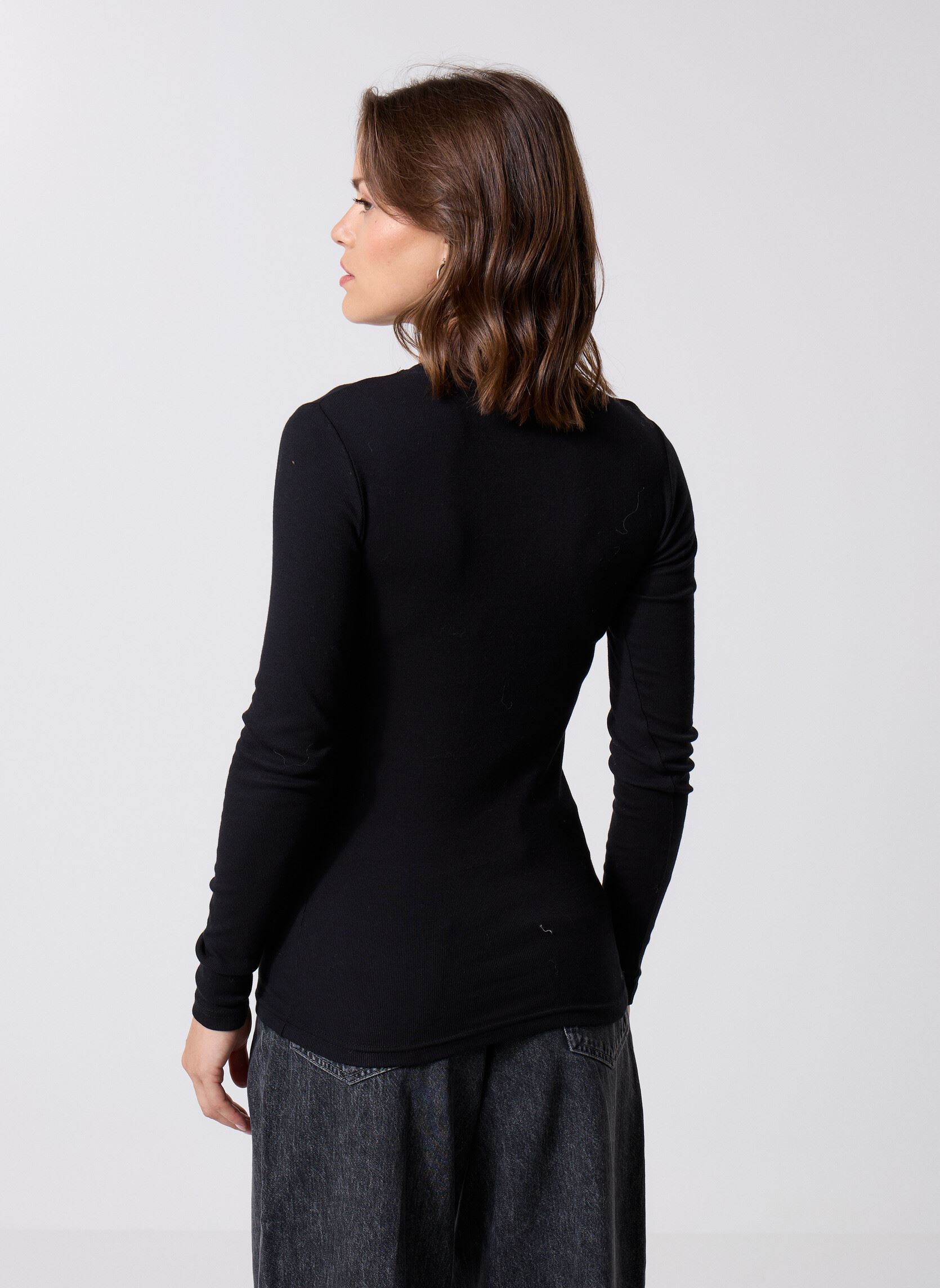 Langarm-T-Shirts Alexa Ls 7542 damen schwarz Samsoe Samsoe Langarm-T-Shirts Alexa Ls 7542 damen schwarz BLACK
