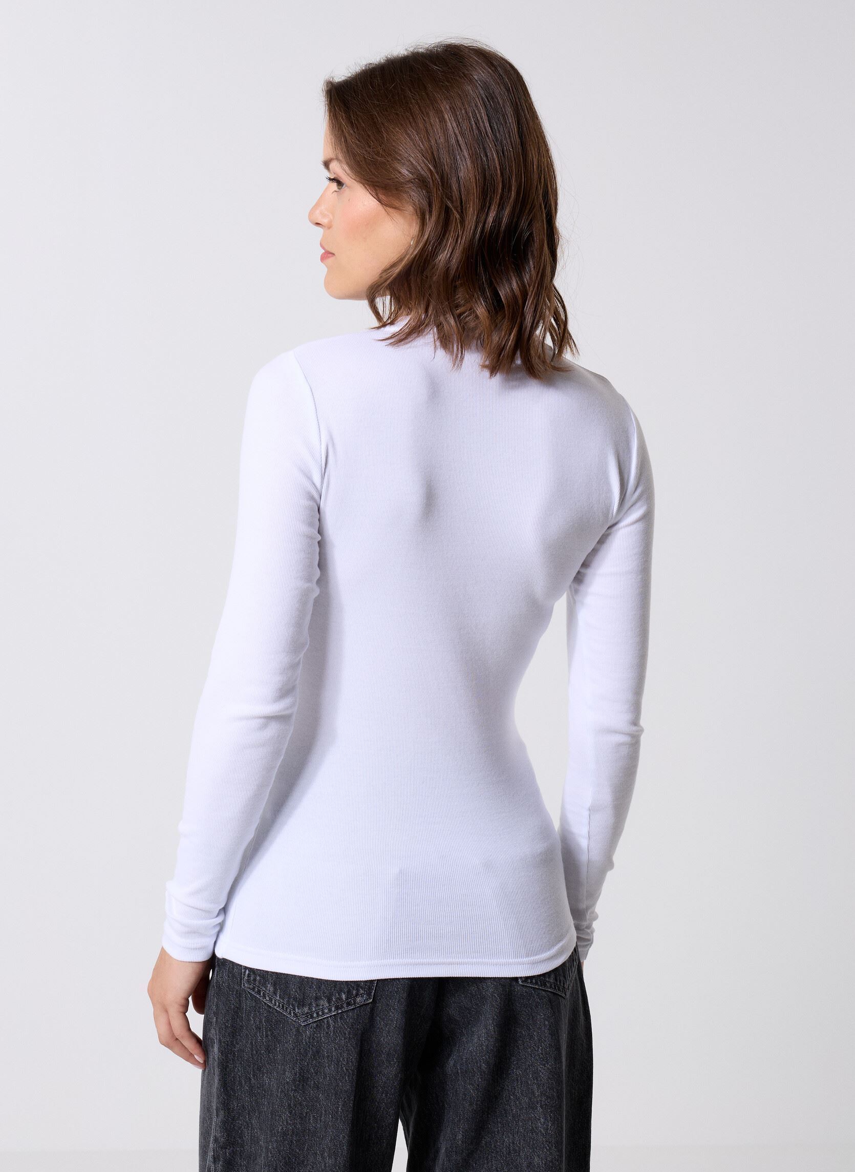 Langarm-T-Shirts Alexa Ls 7542 damen weiß Samsoe Samsoe Langarm-T-Shirts Alexa Ls 7542 damen weiß WHITE