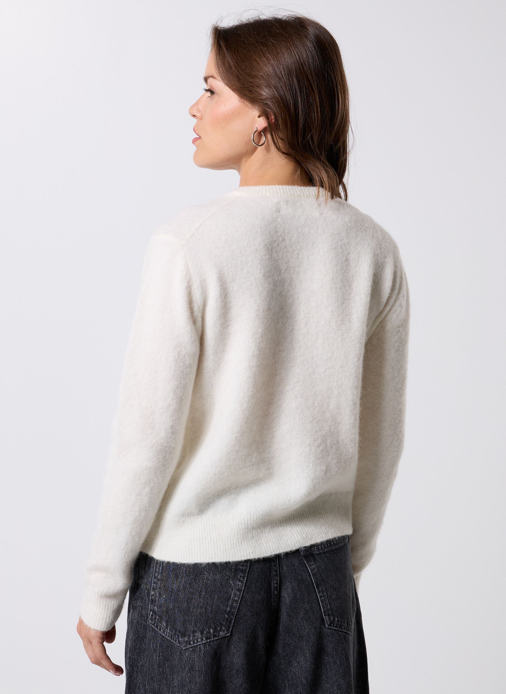 Gilets Nor Short Cardigan 7355 femme blanc Samsoe Samsoe Gilets Nor Short Cardigan 7355 femme blanc Clear Cream
