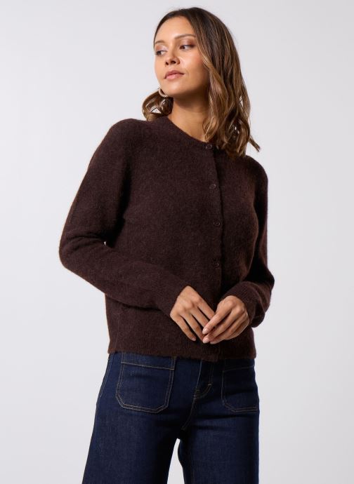 Samsoe Samsoe Vesten Nor Short Cardigan 7355 dames bruin
