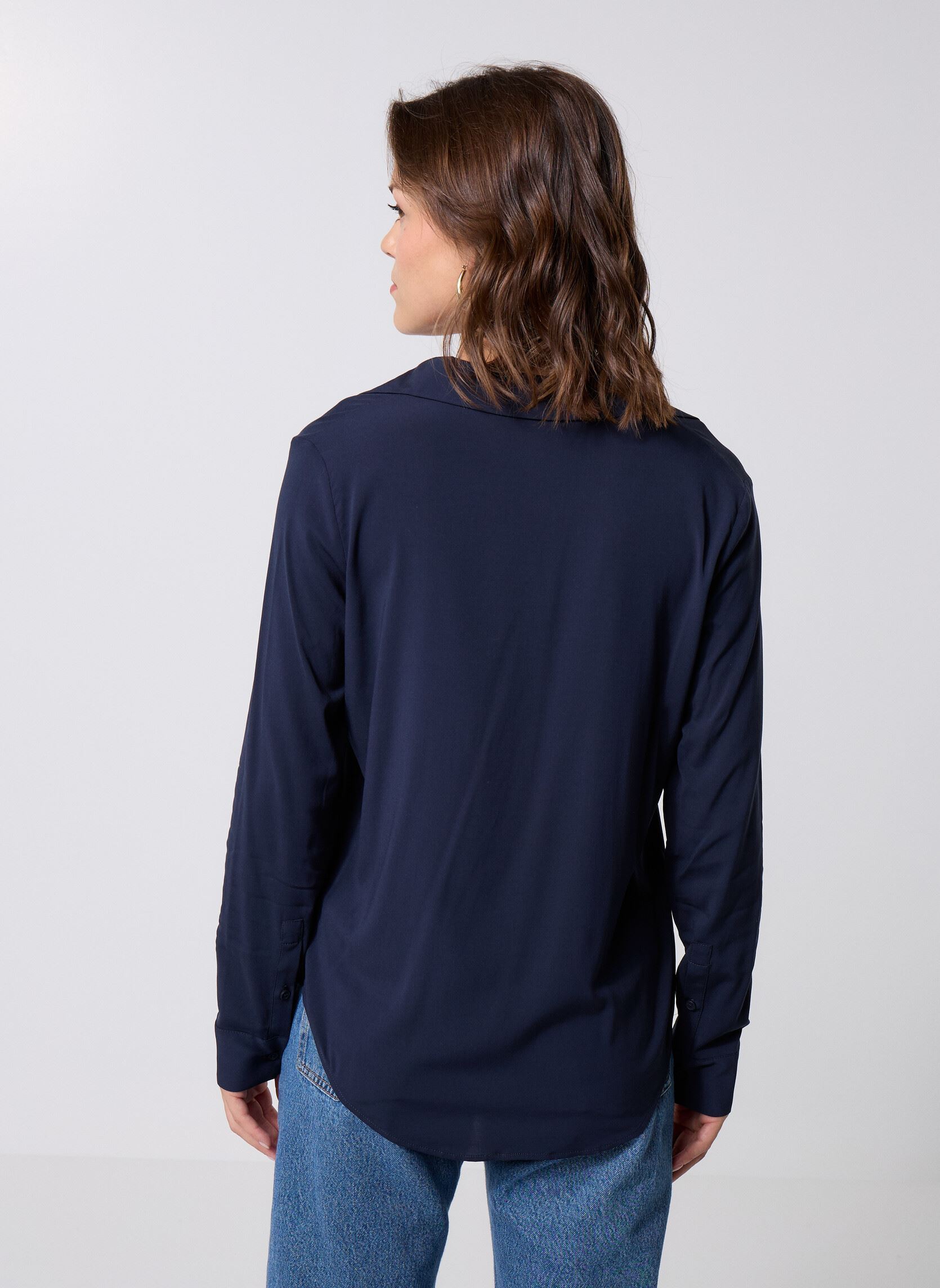 Chemises manches longues Milly Np Shirt 9942 femme bleu Samsoe Samsoe Chemises manches longues Milly Np Shirt 9942 femme bleu DARK SAPPHIRE