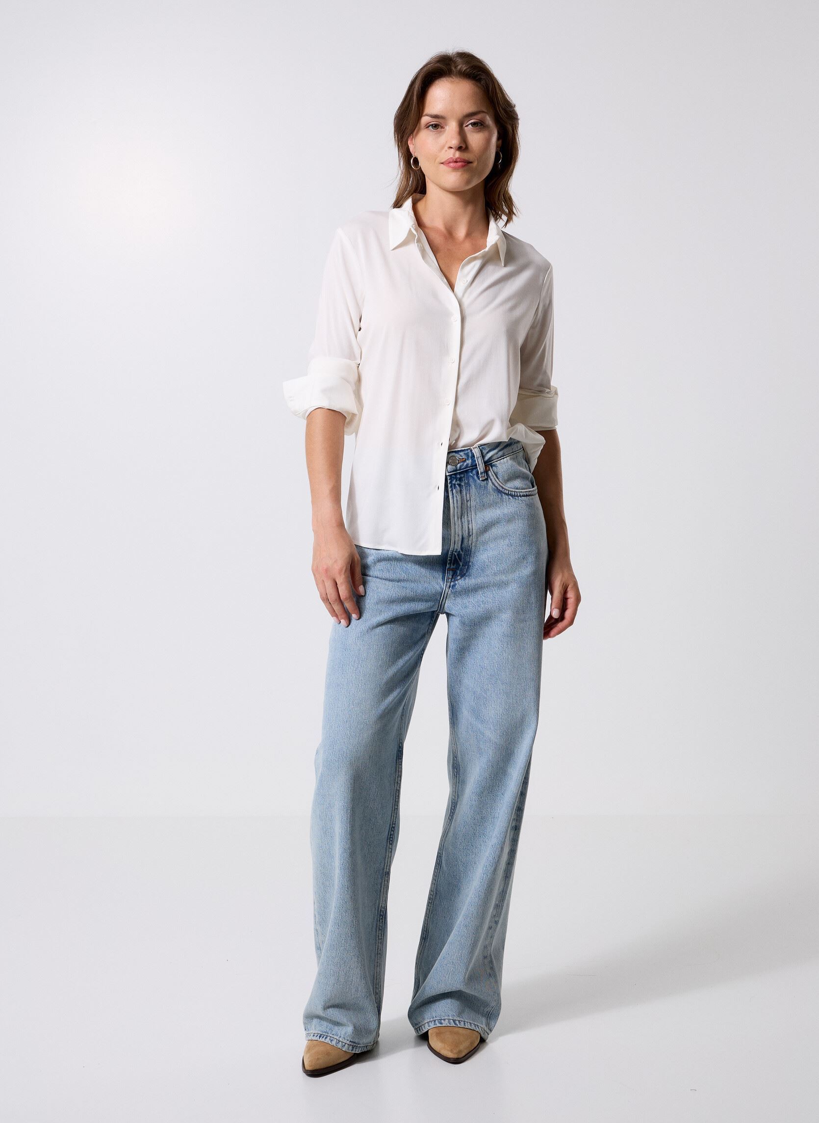 Camisas de manga larga Milly Np Shirt 9942 mujer blanco Samsoe Samsoe Camisas de manga larga Milly Np Shirt 9942 mujer blanco CLEAR CREAM