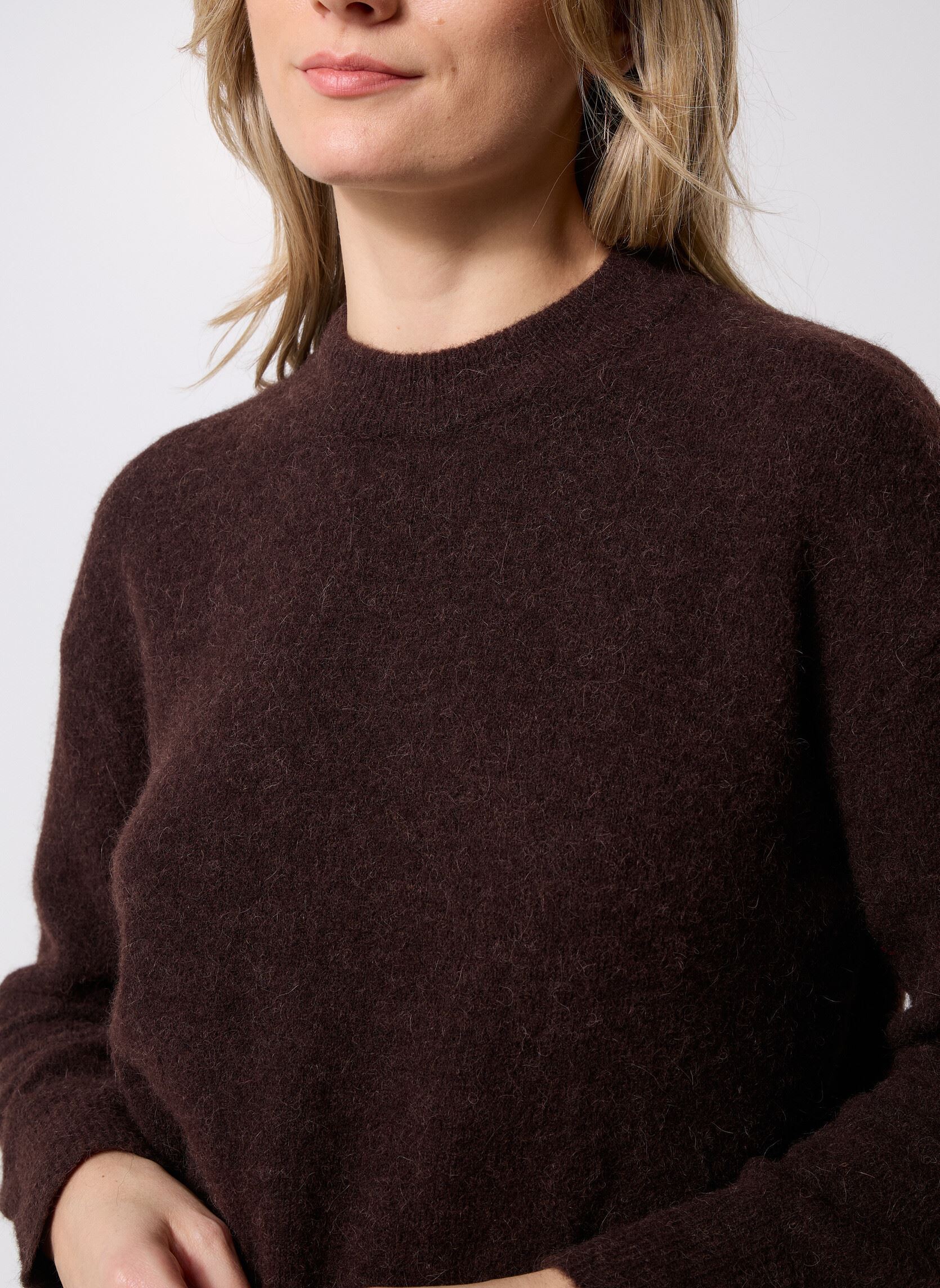 Pullover Anour O-N 7355 damen braun Samsoe Samsoe Pullover Anour O-N 7355 damen braun Black Coffee