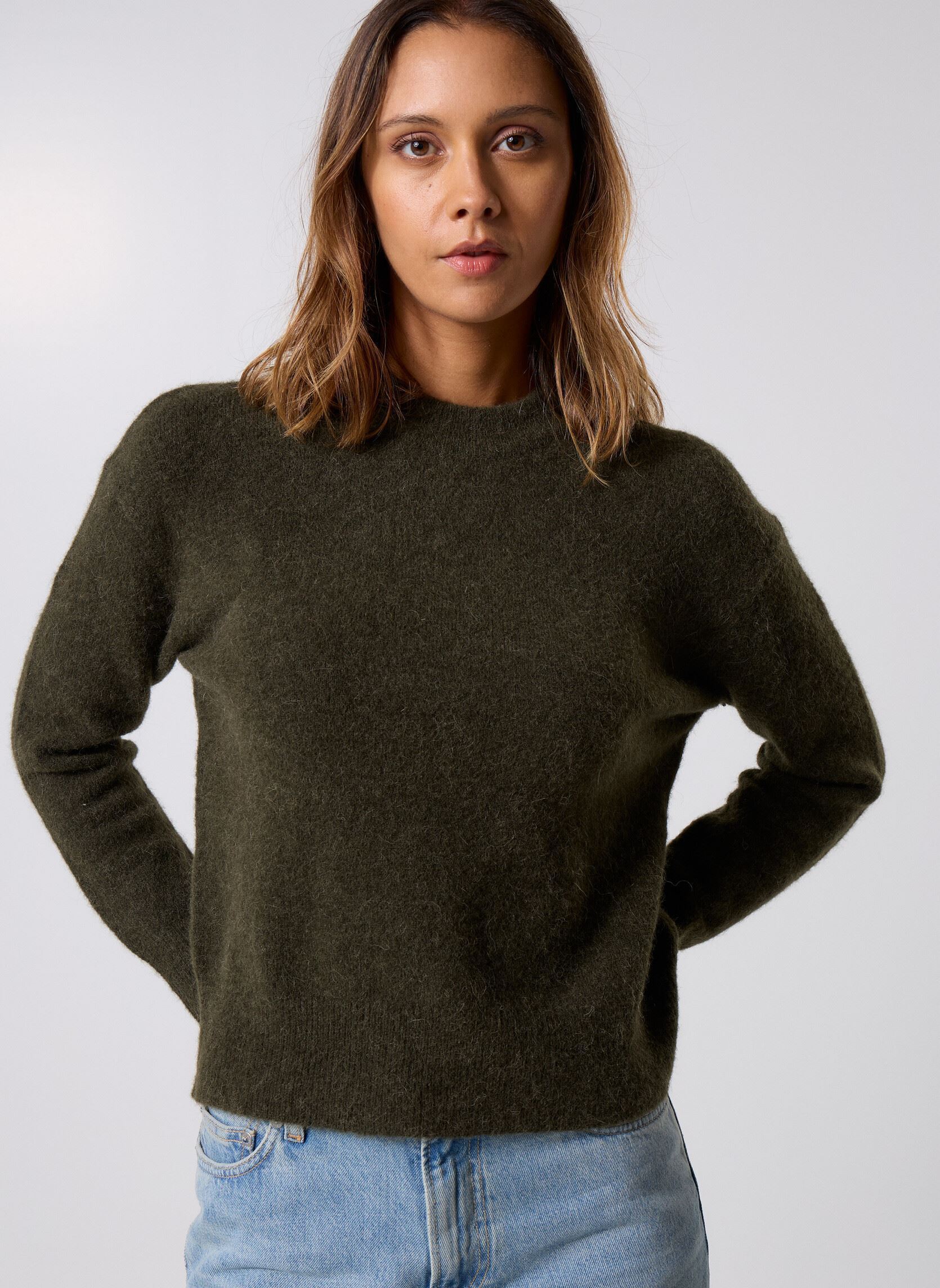 Pulls Anour O-N 7355 femme vert Samsoe Samsoe Pulls Anour O-N 7355 femme vert Deep forest