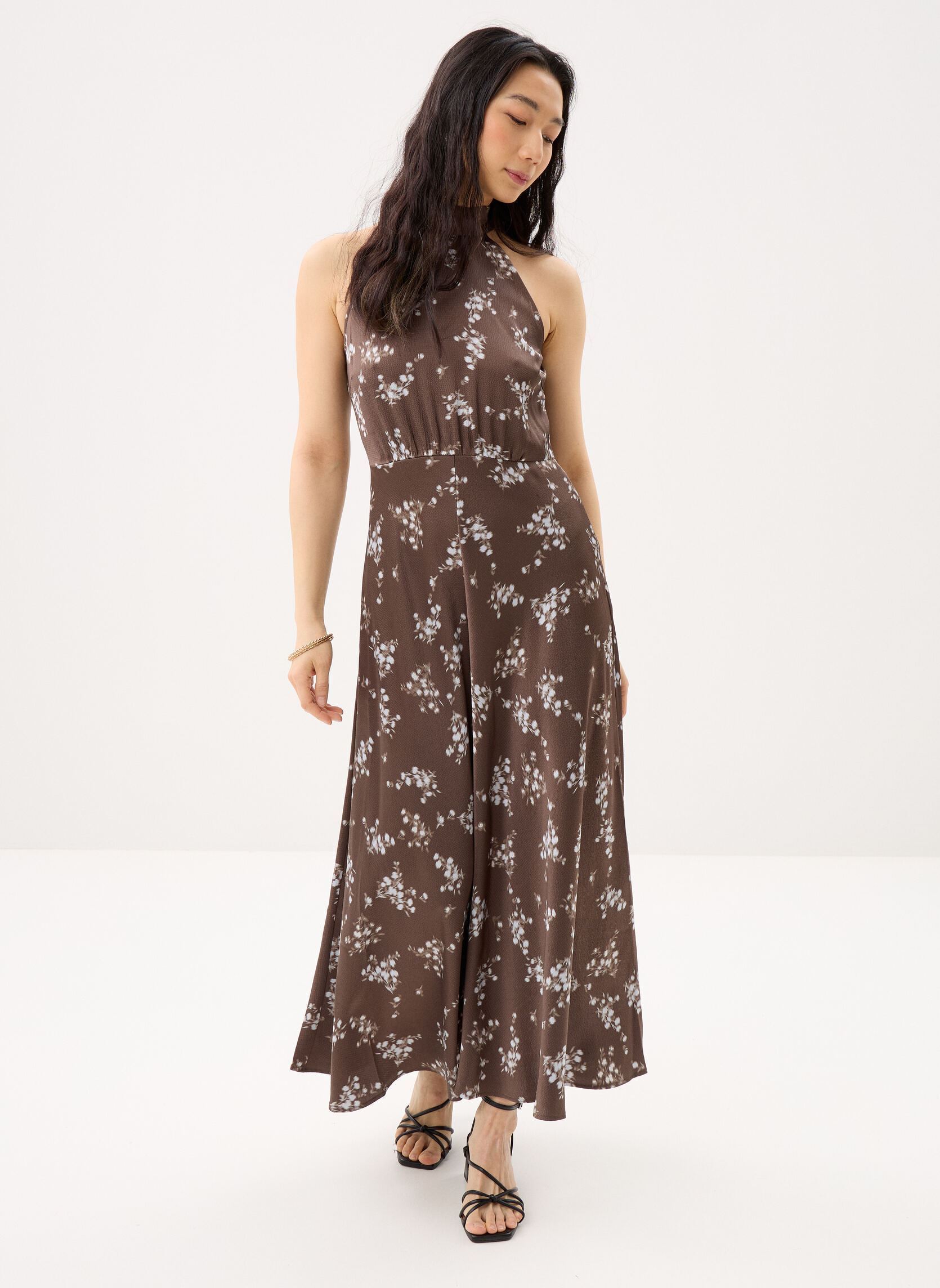 Robes longues Rheo Dress 12959 femme marron Samsoe Samsoe Robes longues Rheo Dress 12959 femme marron Blooming Brown