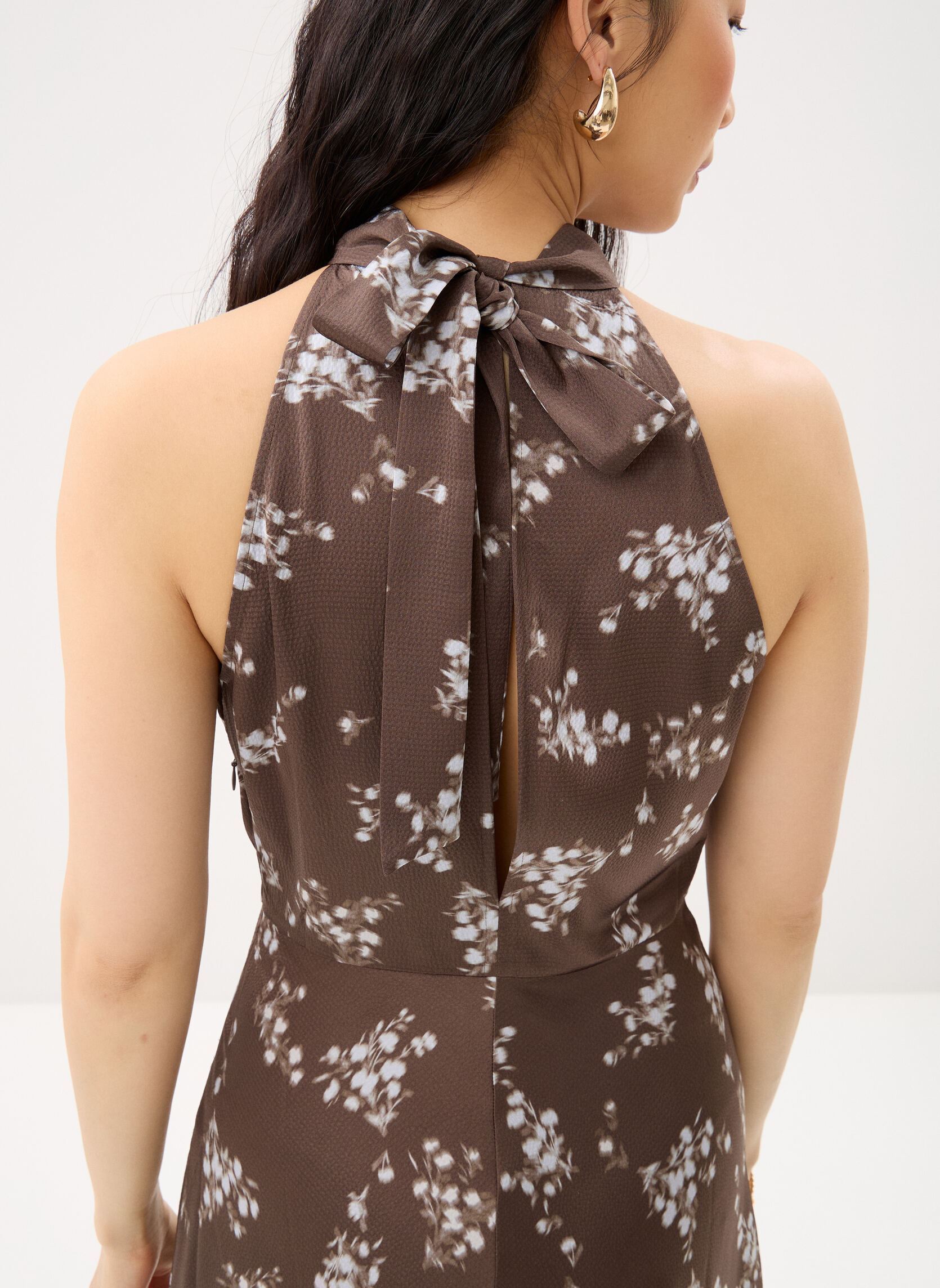 Robes longues Rheo Dress 12959 femme marron Samsoe Samsoe Robes longues Rheo Dress 12959 femme marron Blooming Brown
