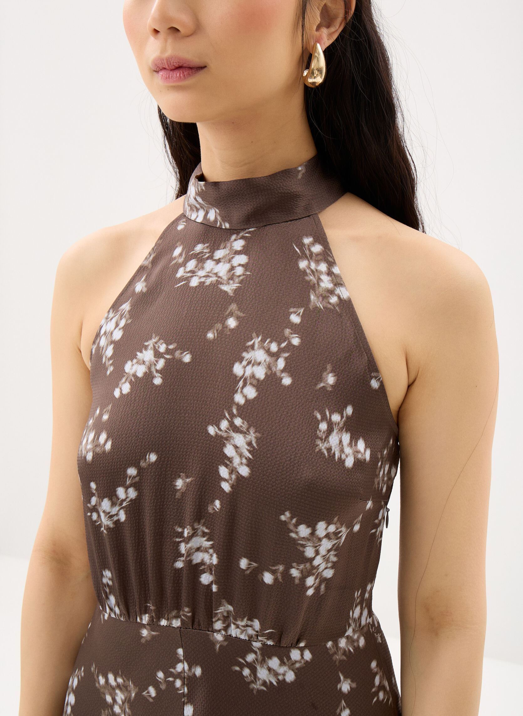 Robes longues Rheo Dress 12959 femme marron Samsoe Samsoe Robes longues Rheo Dress 12959 femme marron Blooming Brown