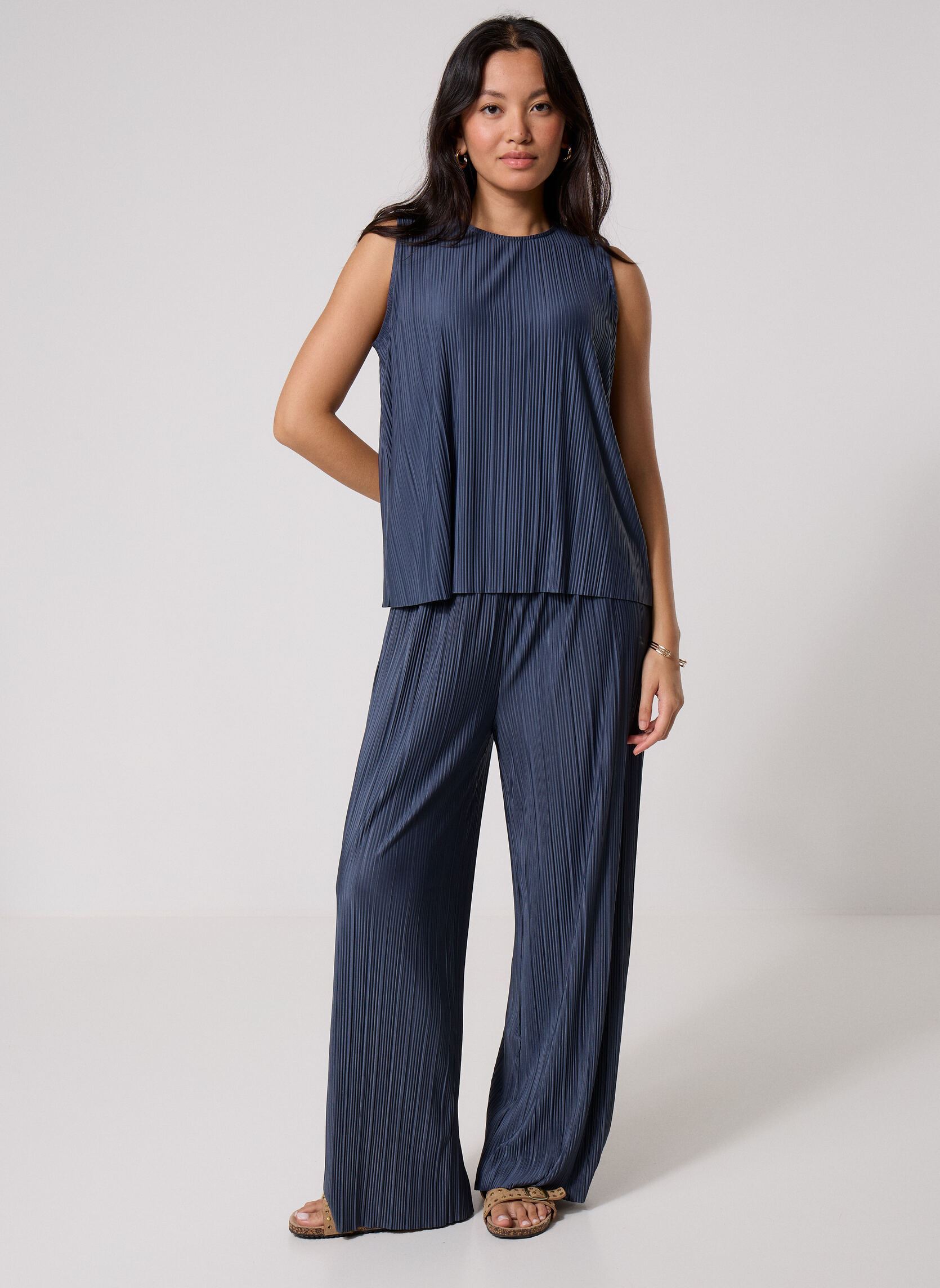Pantalons larges Uma trousers 10167 femme bleu Samsoe Samsoe Pantalons larges Uma trousers 10167 femme bleu OMBRE BLUE