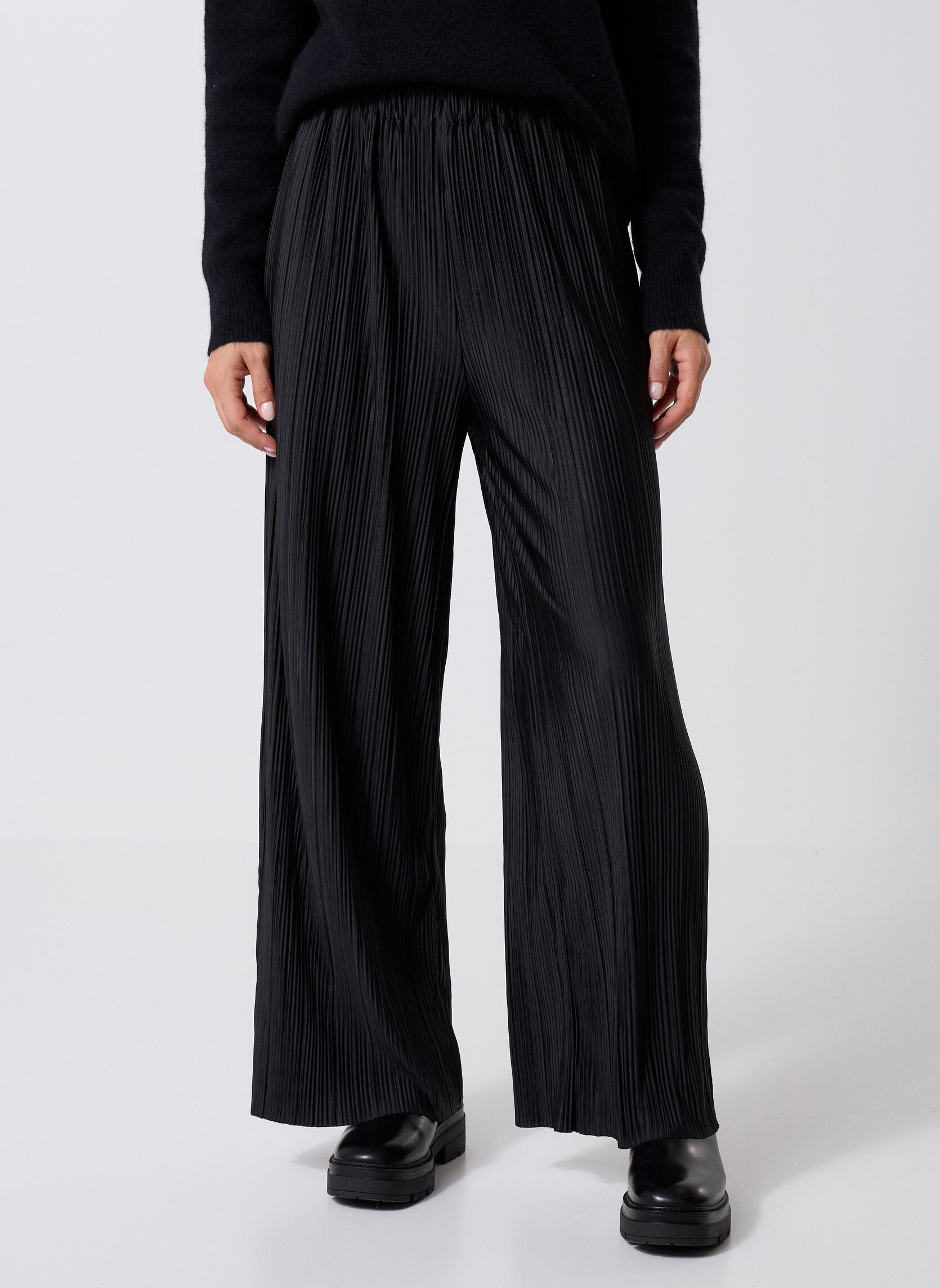 Pantalones anchos Uma Trousers 10167 mujer negro Samsoe Samsoe Pantalones anchos Uma Trousers 10167 mujer negro Black