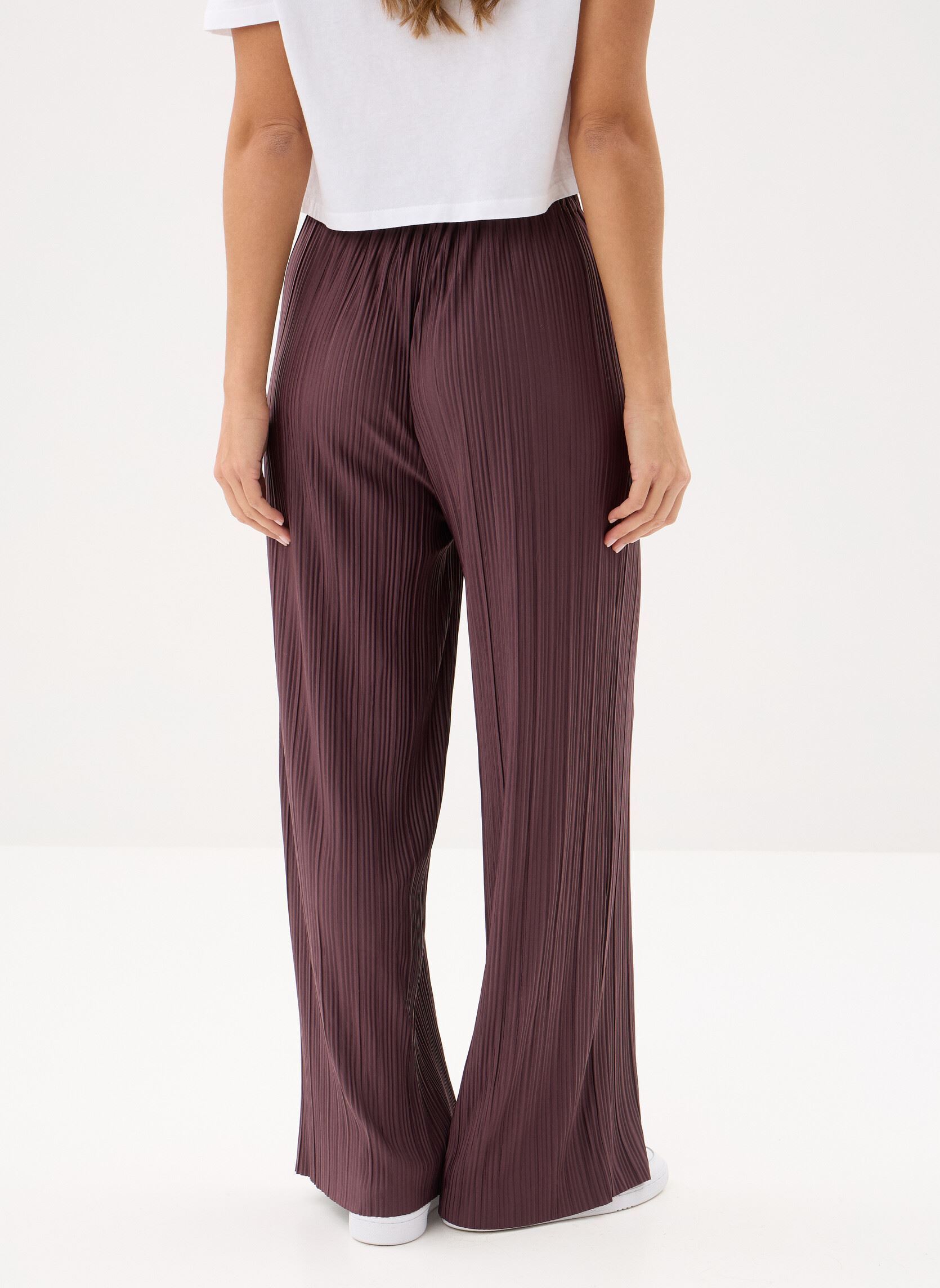 Wijde broeken Uma Trousers 10167 dames bruin Samsoe Samsoe Wijde broeken Uma Trousers 10167 dames bruin Fudge