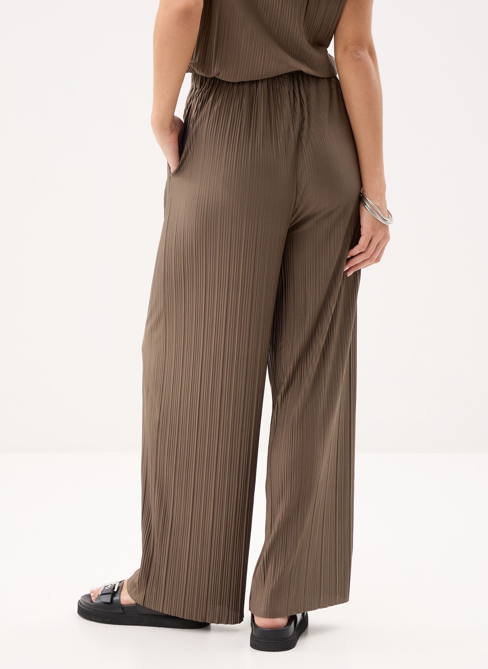 Wijde broeken Uma Trousers 10167 dames bruin Samsoe Samsoe Wijde broeken Uma Trousers 10167 dames bruin Major Brown