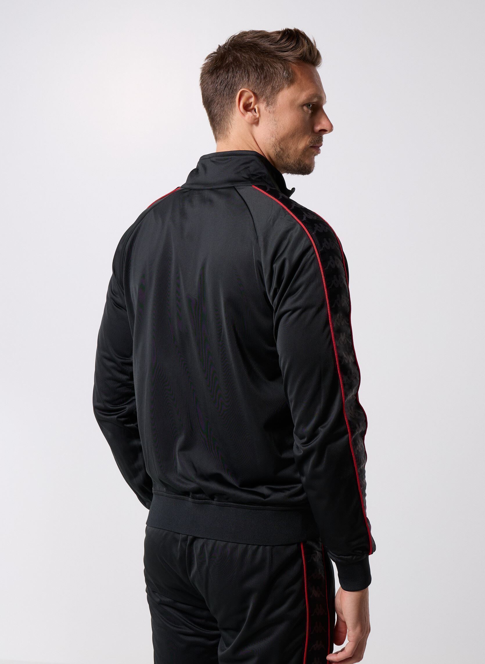 Trainingsjacken ANNISTON SLIM 222 BANDA JKT herren schwarz Kappa Trainingsjacken ANNISTON SLIM 222 BANDA JKT herren schwarz BLACK/RED RACING/WHITE