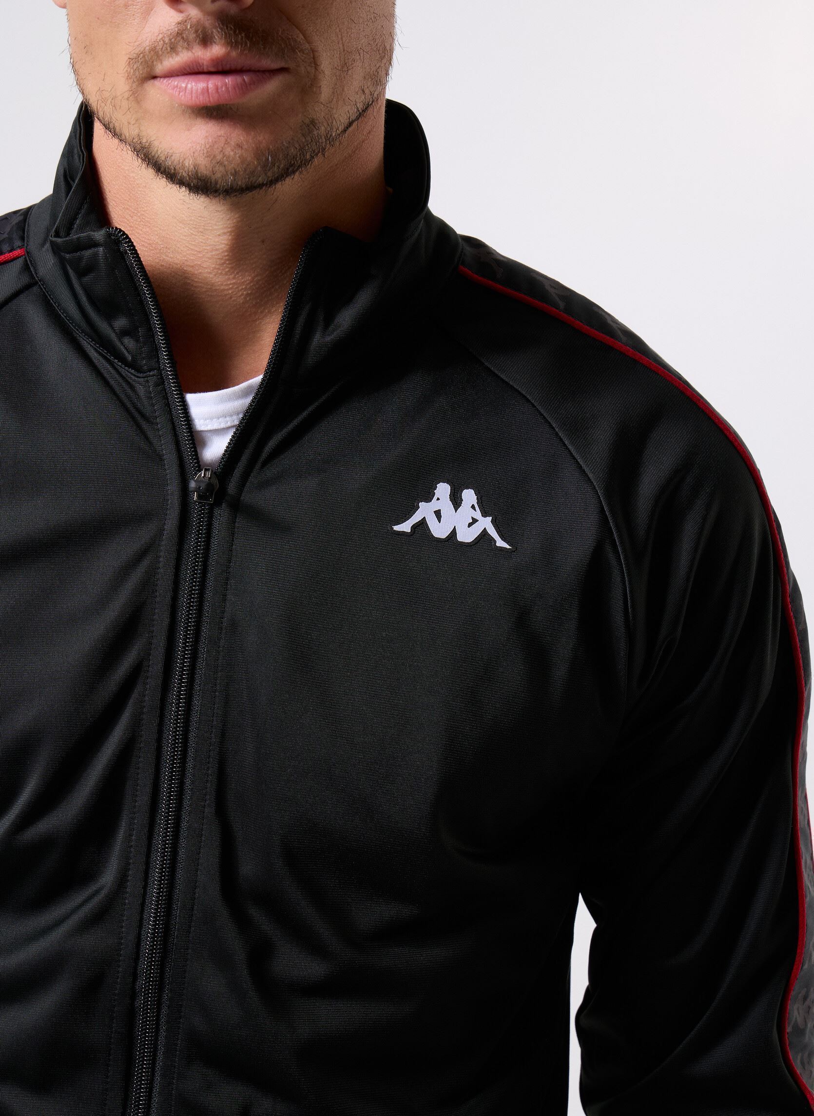 Trainingsjacken ANNISTON SLIM 222 BANDA JKT herren schwarz Kappa Trainingsjacken ANNISTON SLIM 222 BANDA JKT herren schwarz BLACK/RED RACING/WHITE