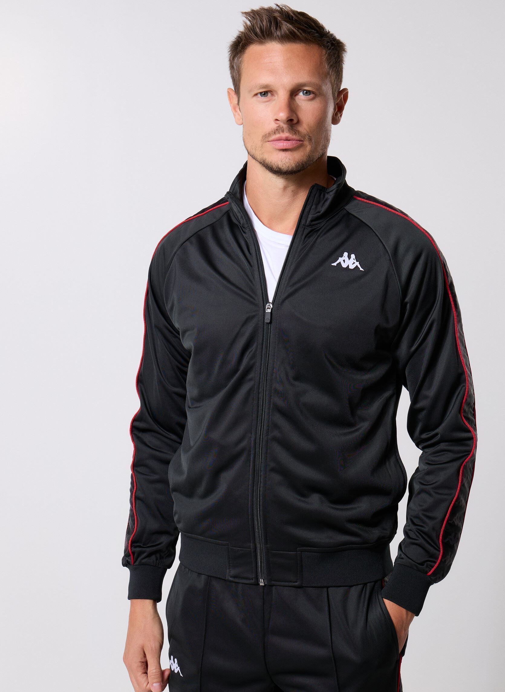 Trainingsjacken ANNISTON SLIM 222 BANDA JKT herren schwarz Kappa Trainingsjacken ANNISTON SLIM 222 BANDA JKT herren schwarz BLACK/RED RACING/WHITE