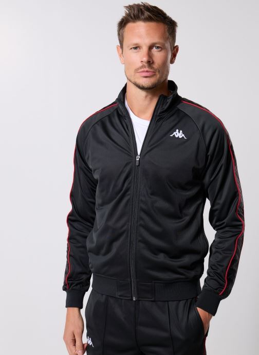 Kappa Vestes de survêtement ANNISTON SLIM 222 BANDA JKT homme noir