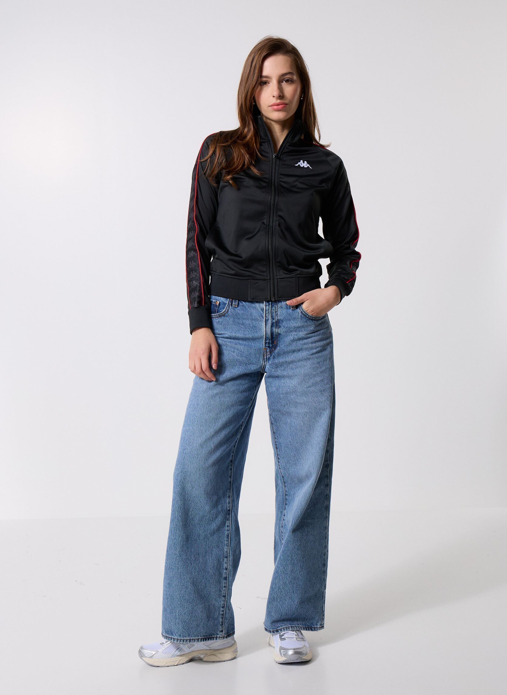 Sweats zippés WANNISTON SLIM 222 BANDA JKT femme noir Kappa Sweats zippés WANNISTON SLIM 222 BANDA JKT femme noir BLACK/RED RACING/WHITE