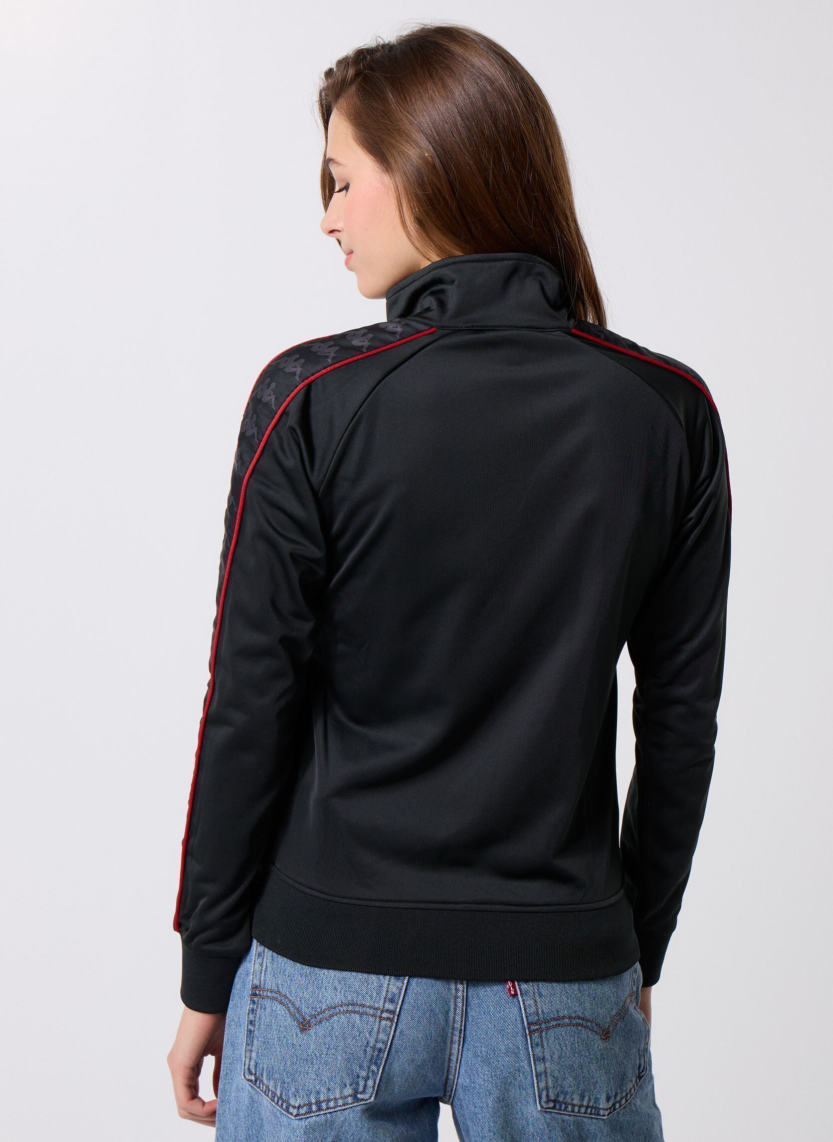 Sweats zippés WANNISTON SLIM 222 BANDA JKT femme noir Kappa Sweats zippés WANNISTON SLIM 222 BANDA JKT femme noir BLACK/RED RACING/WHITE