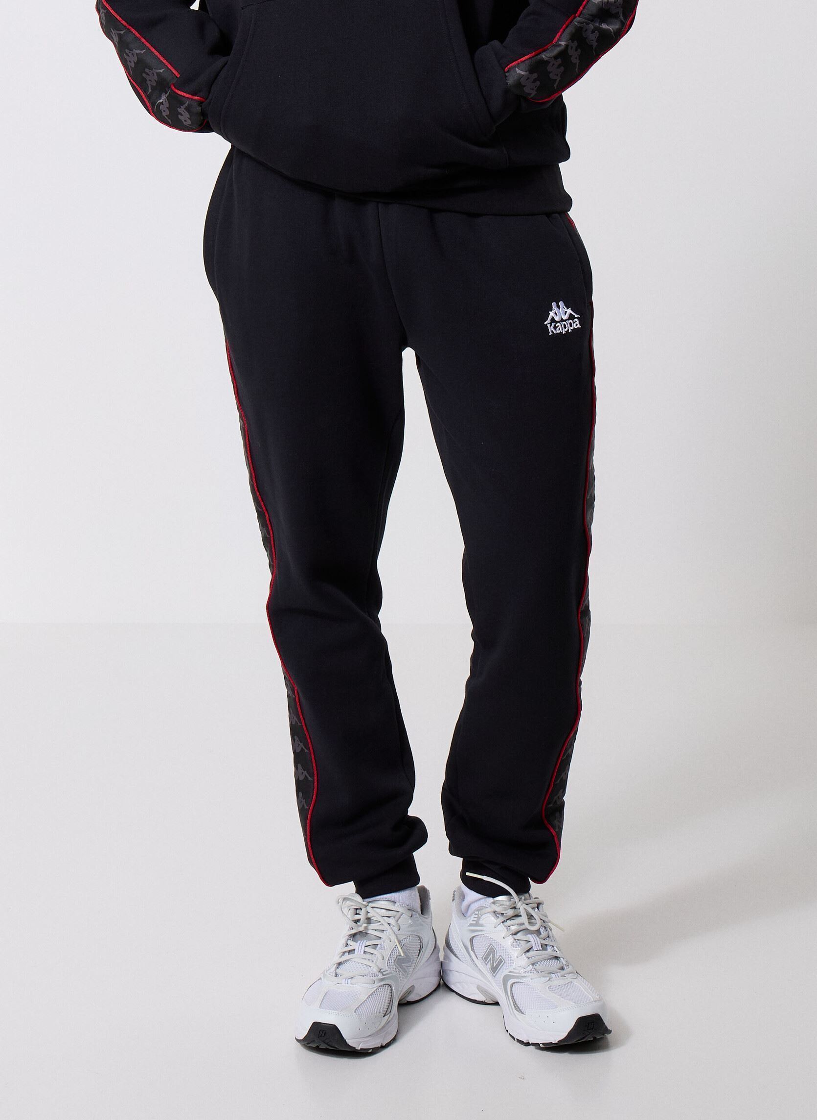Joggingbroeken 222 BANDA ALANZ 4 heren zwart Kappa Joggingbroeken 222 BANDA ALANZ 4 heren zwart BLACK/RED RACING/WHITE