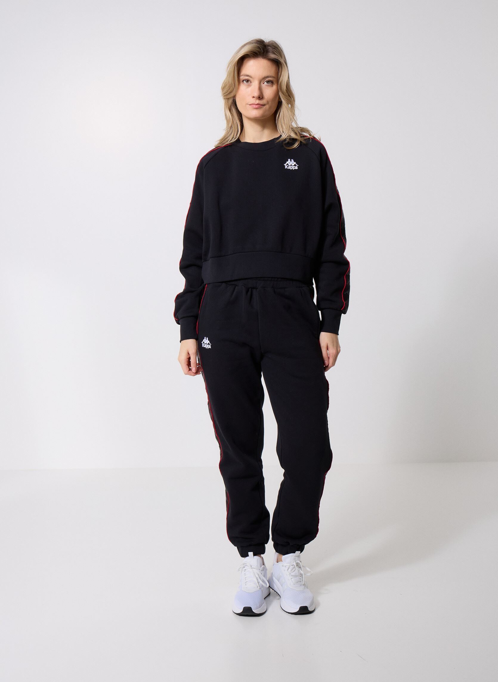 Jogginghosen 222 BANDA ADINA 2 damen schwarz Kappa Jogginghosen 222 BANDA ADINA 2 damen schwarz BLACK/RED RACING/WHITE