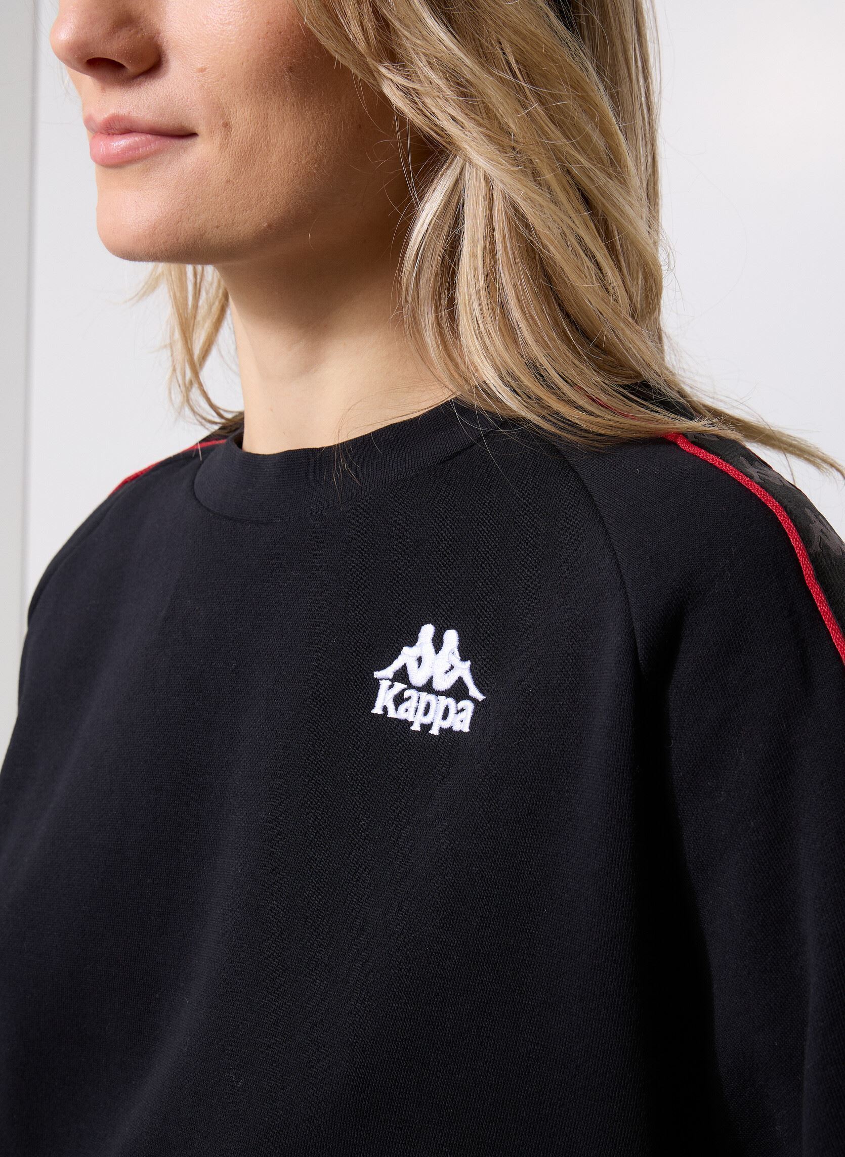 Sweater 222 BANDA MARBELLA 2 dames zwart Kappa Sweater 222 BANDA MARBELLA 2 dames zwart BLACK/RED RACING/WHITE