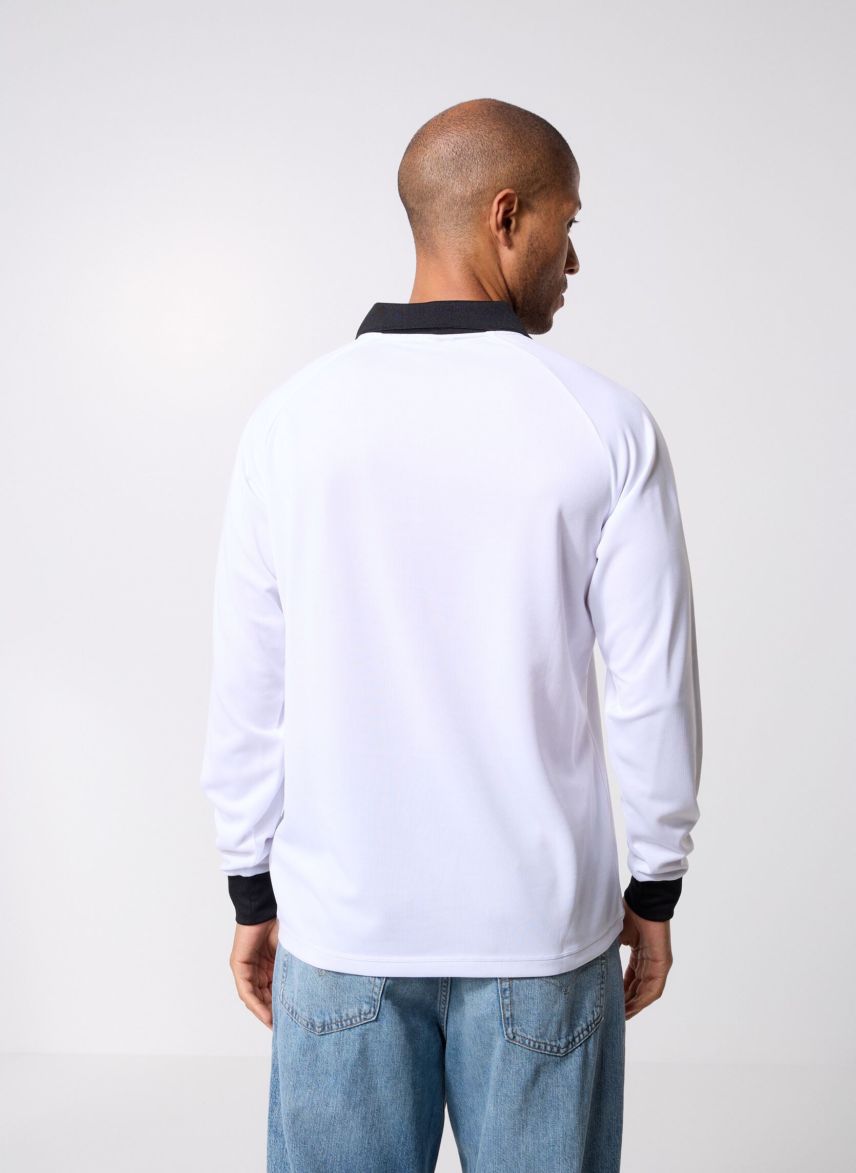 Kurzarm-Poloshirts AUTHENTIC OLAFURE herren weiß Kappa Kurzarm-Poloshirts AUTHENTIC OLAFURE herren weiß White/black