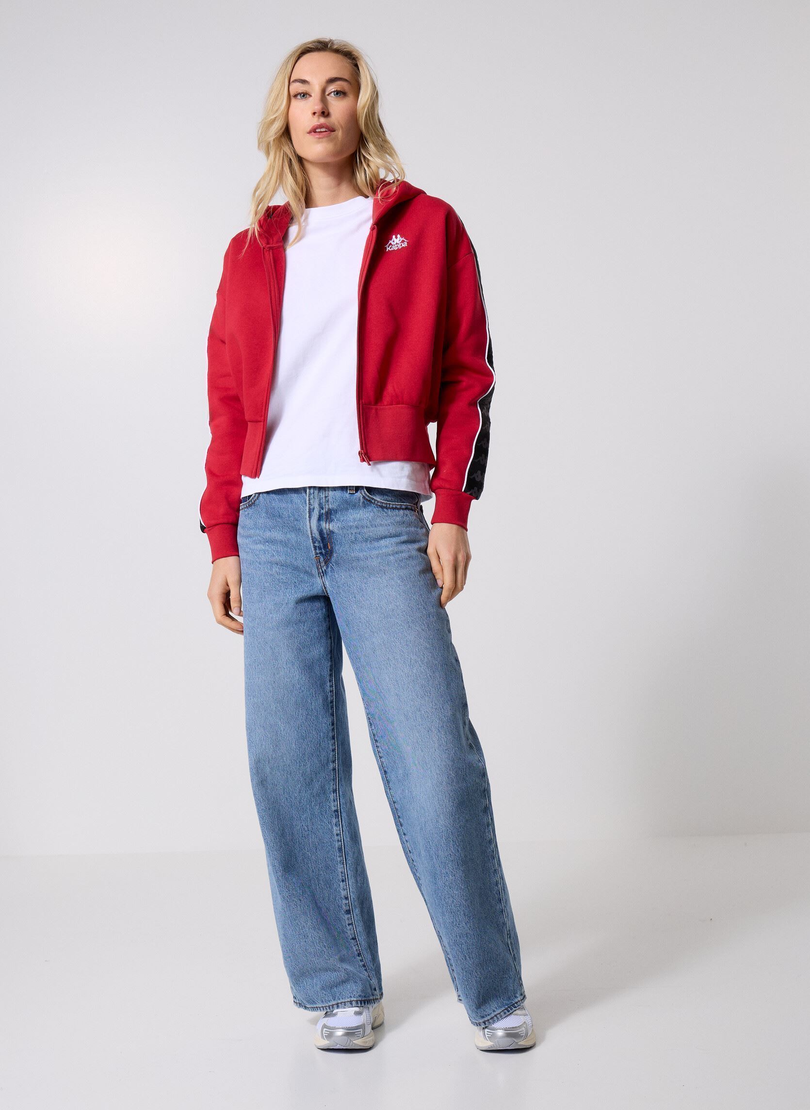 Sweats zippés 222 BANDA CARLISE 2 femme rouge Kappa Sweats zippés 222 BANDA CARLISE 2 femme rouge RED RACING/BLACK/WHITE