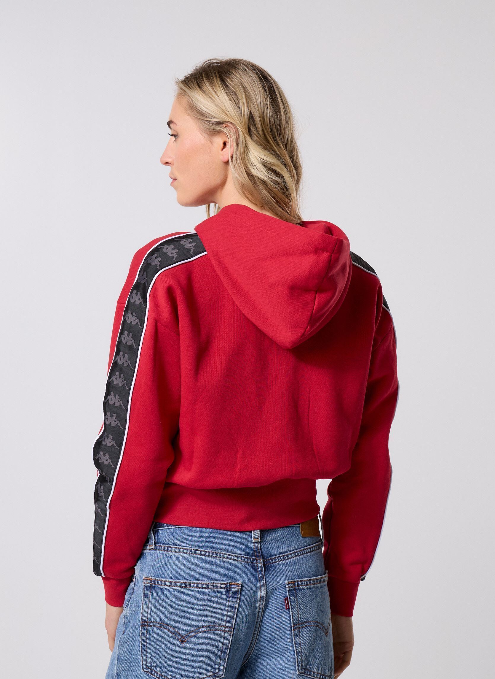 Sweats zippés 222 BANDA CARLISE 2 femme rouge Kappa Sweats zippés 222 BANDA CARLISE 2 femme rouge RED RACING/BLACK/WHITE