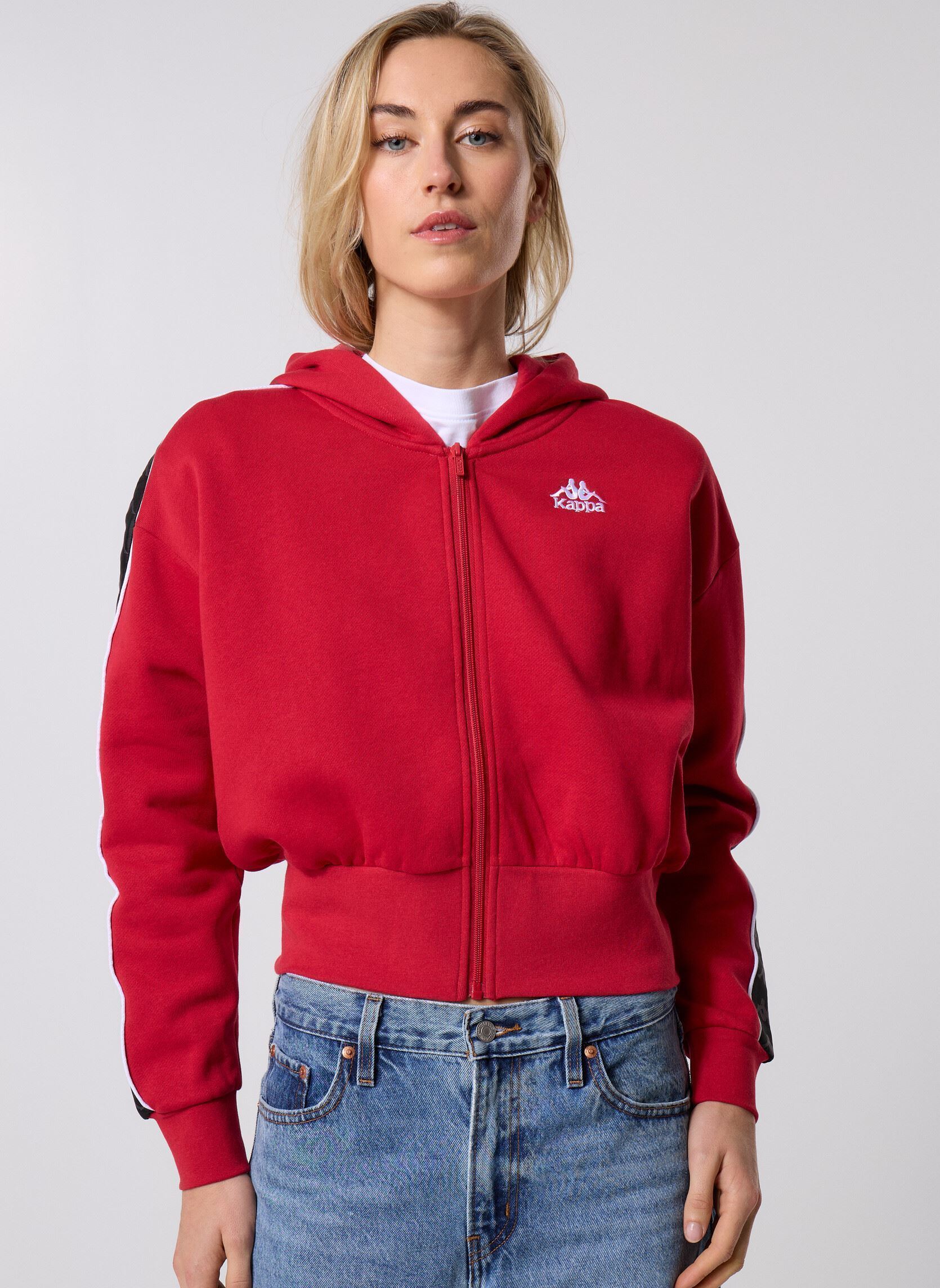 Sweats zippés 222 BANDA CARLISE 2 femme rouge Kappa Sweats zippés 222 BANDA CARLISE 2 femme rouge RED RACING/BLACK/WHITE