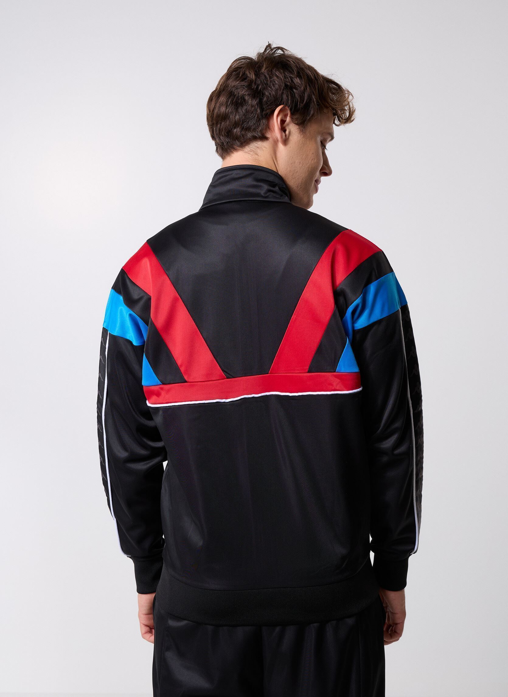 Trainingsvest 222 BANDA ORLANDO heren zwart Kappa Trainingsvest 222 BANDA ORLANDO heren zwart BLACK/RED RACING/BLUE SEA