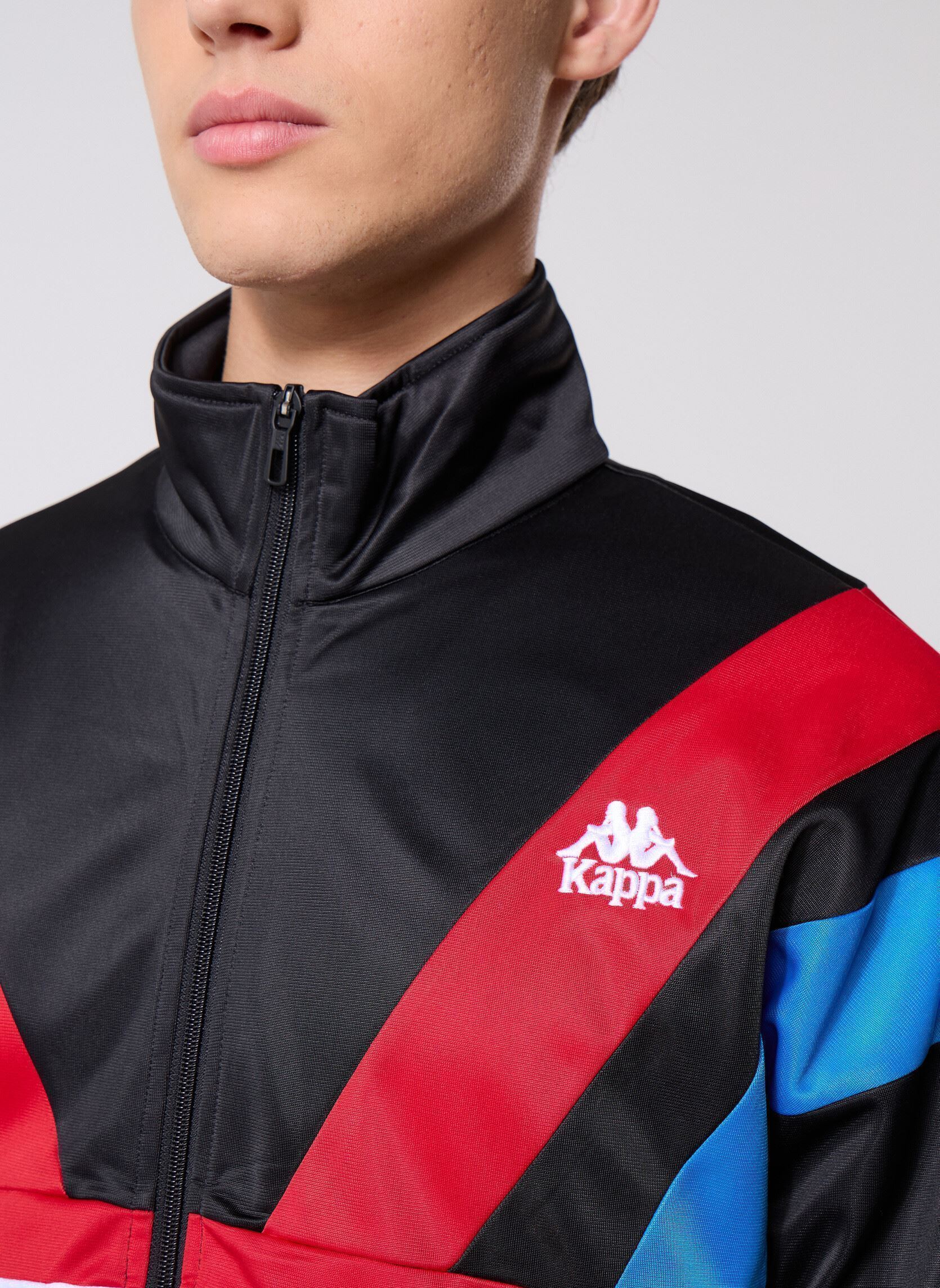 Trainingsvest 222 BANDA ORLANDO heren zwart Kappa Trainingsvest 222 BANDA ORLANDO heren zwart BLACK/RED RACING/BLUE SEA